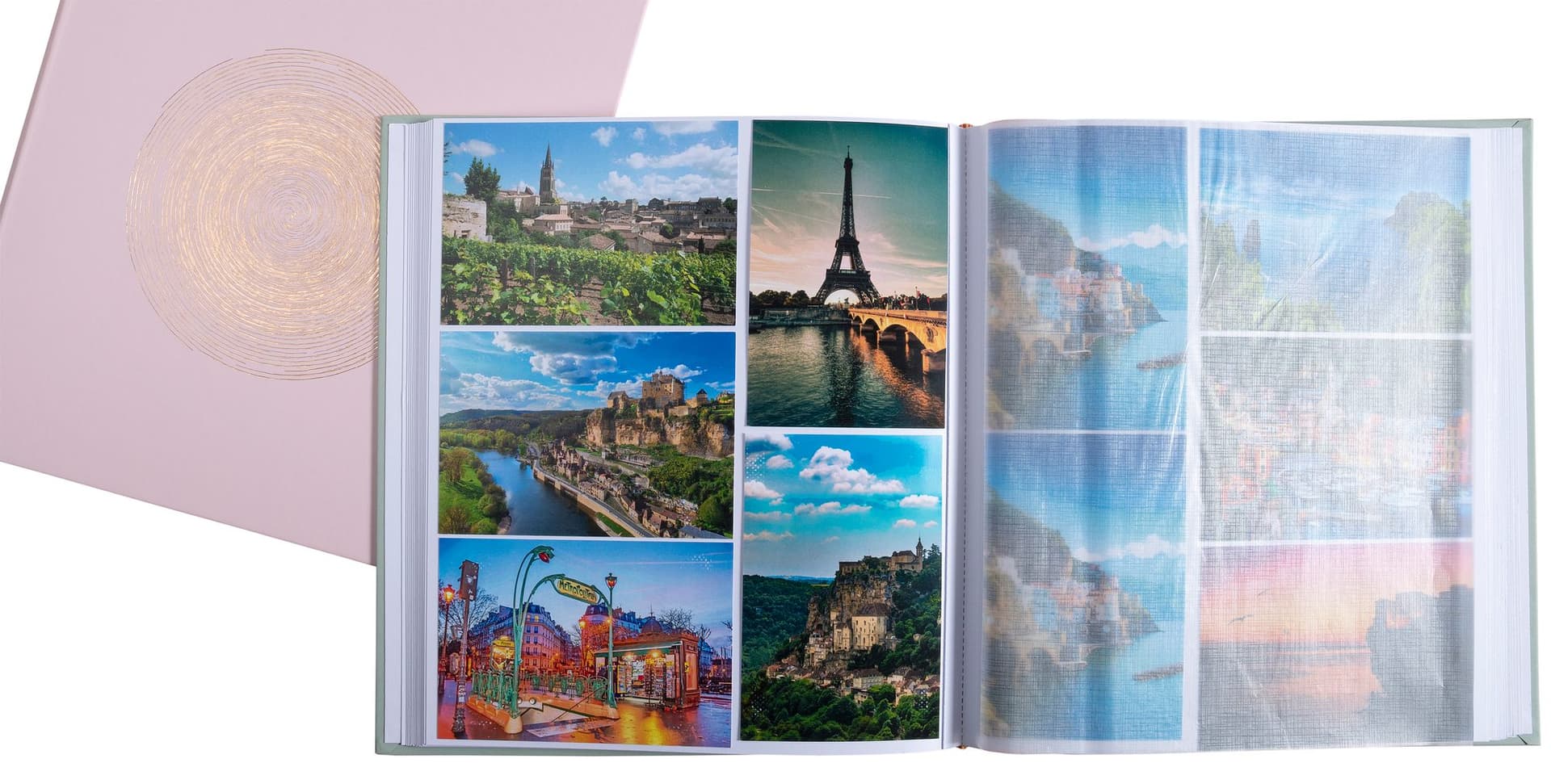 Fotoalbum Exacompta 29x32cm 60 witte pagina's Ellipse roze 8
