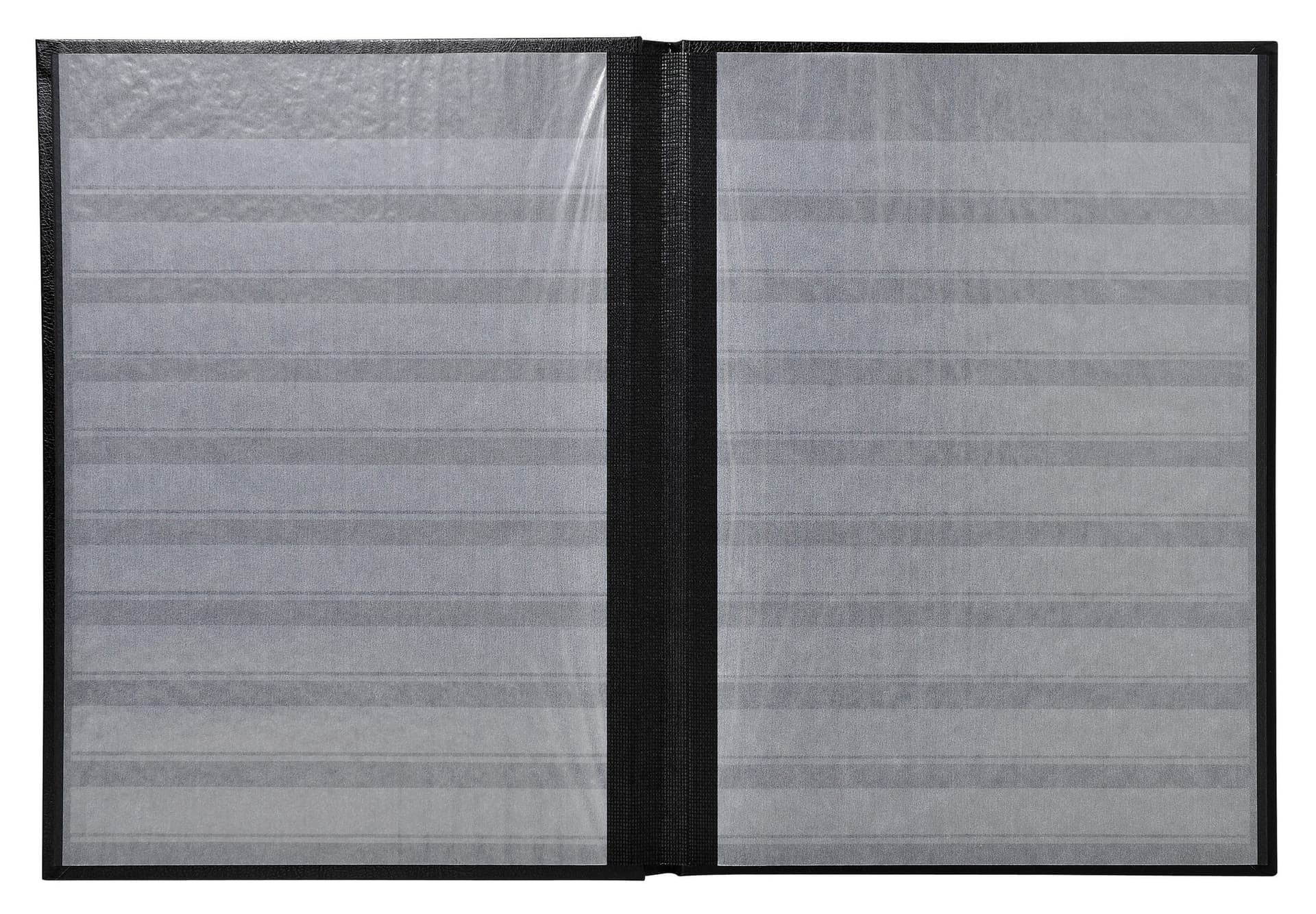 Postzegelalbum Exacompta 22.5x30.5cm 48 zwarte pagina's zwart 4