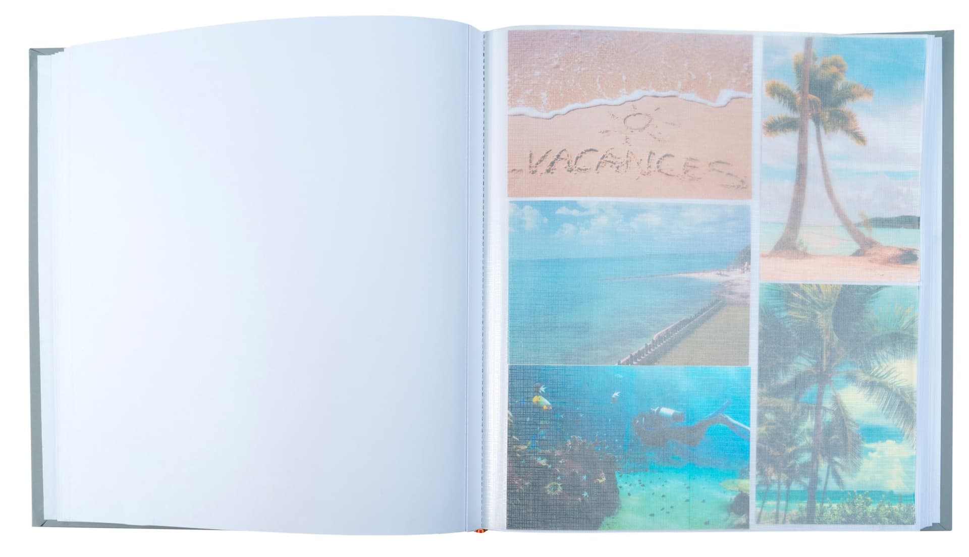 Fotoalbum Exacompta 29x32cm 60 witte pagina's Ellipse grijs 5
