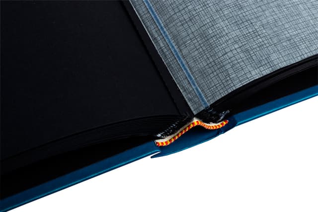 Fotoalbum Exacompta 29x32cm 60 zwarte pagina's Néo Déco blauw 4