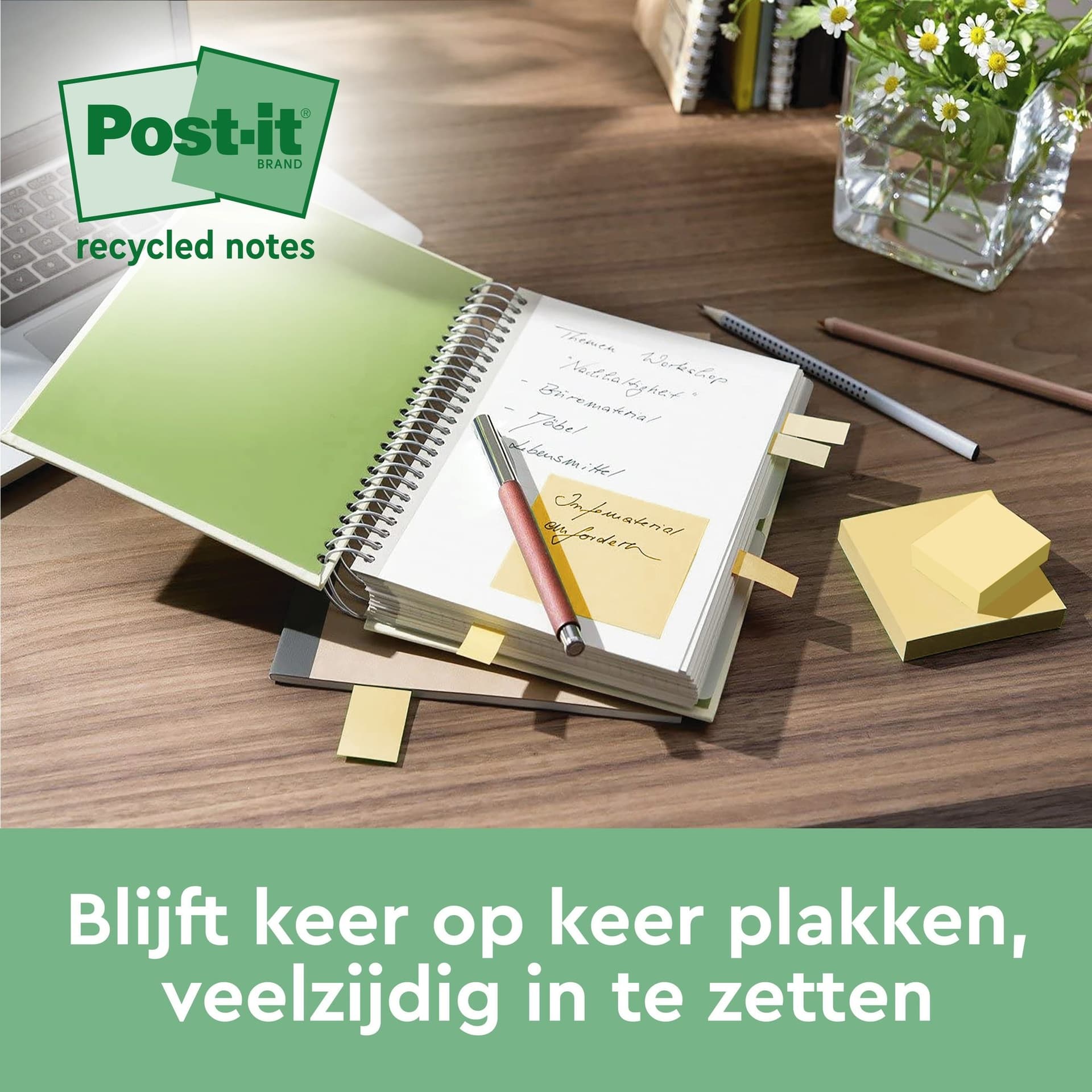 Memoblok 3M Post-it 622 RSS3CY 47,6x47,6mm geel 3 stuks 4