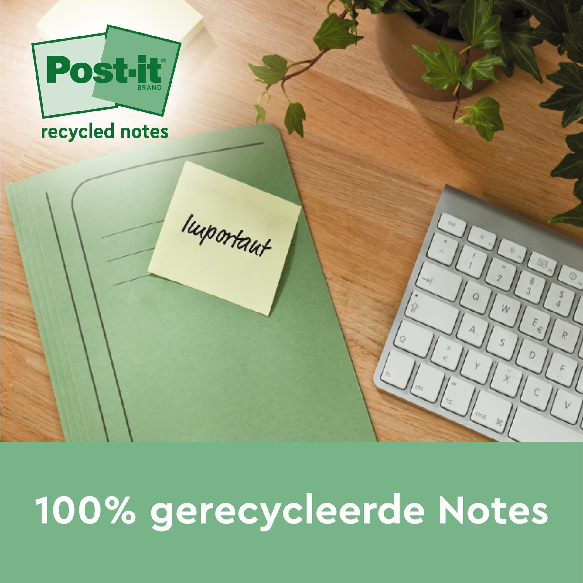 Memoblok 3M Post-it 654 RSSCOL 76x76mm geel 3+1 gratis 5