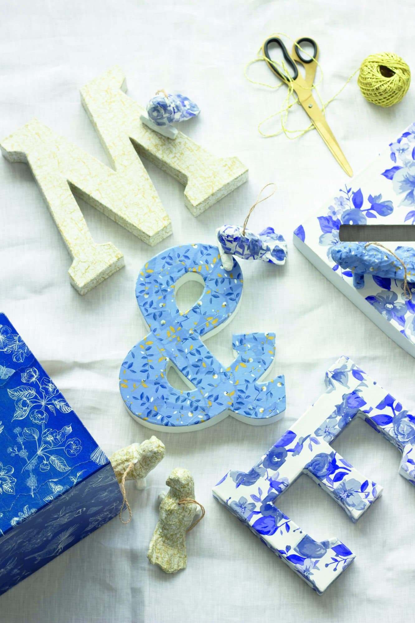 Hobbypapier Décopatch 30x40cm set à 4 vel thema Shades of Blue 4
