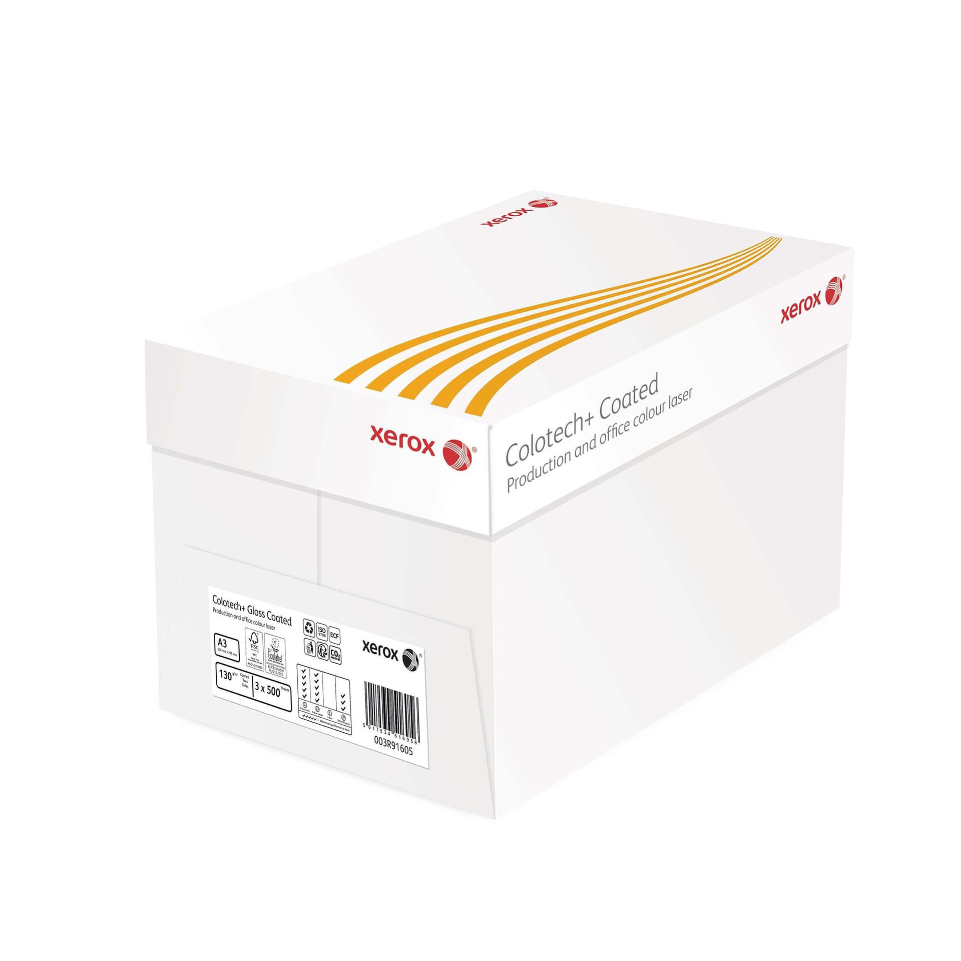 Laserpapier Xerox Colotech+ glossy coated A3 130gr wit 500 vel 3