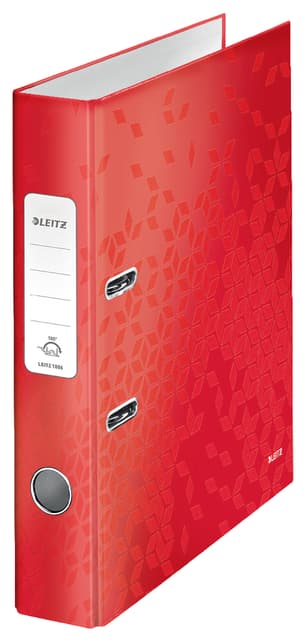 Ordner Leitz WOW 180 gelamineerd 50mm A4 rood 3