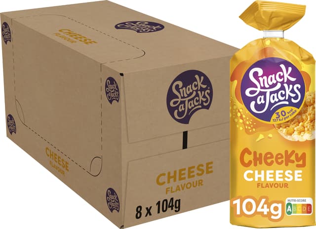 Rijstwafel Snack-a-Jacks cheese pak 104 gram 2