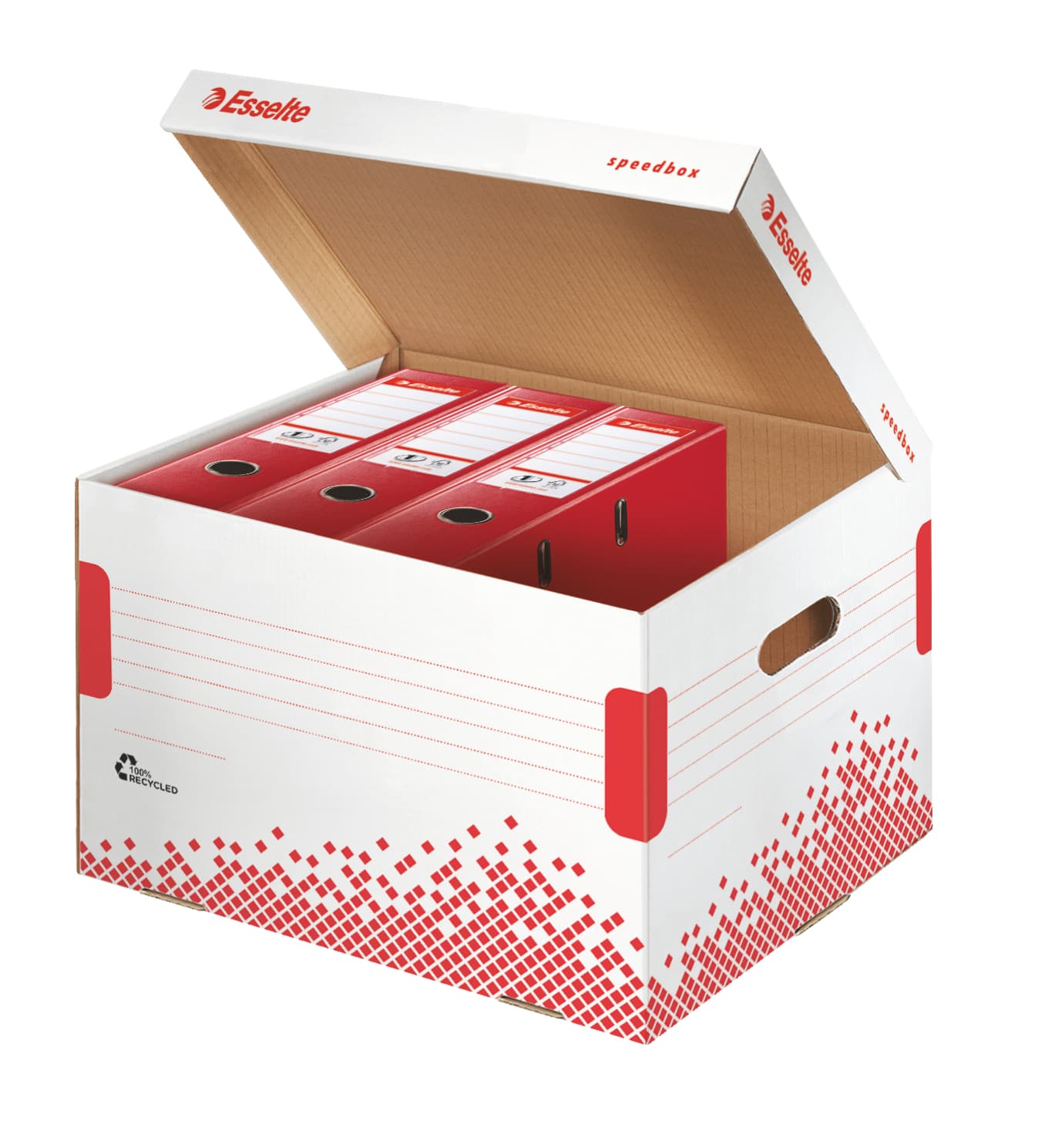 Opberg- en transportdoos Esselte Speedbox 392x301x334mm wit 2