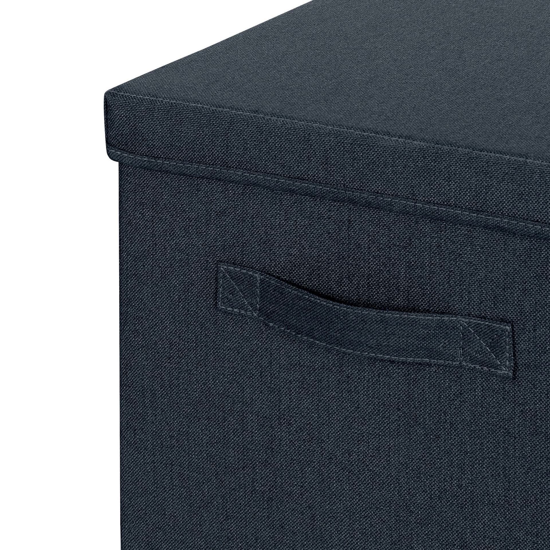 Opbergdoos Leitz gestoffeerd met deksel 330x325x380mm grijs 2 st 5