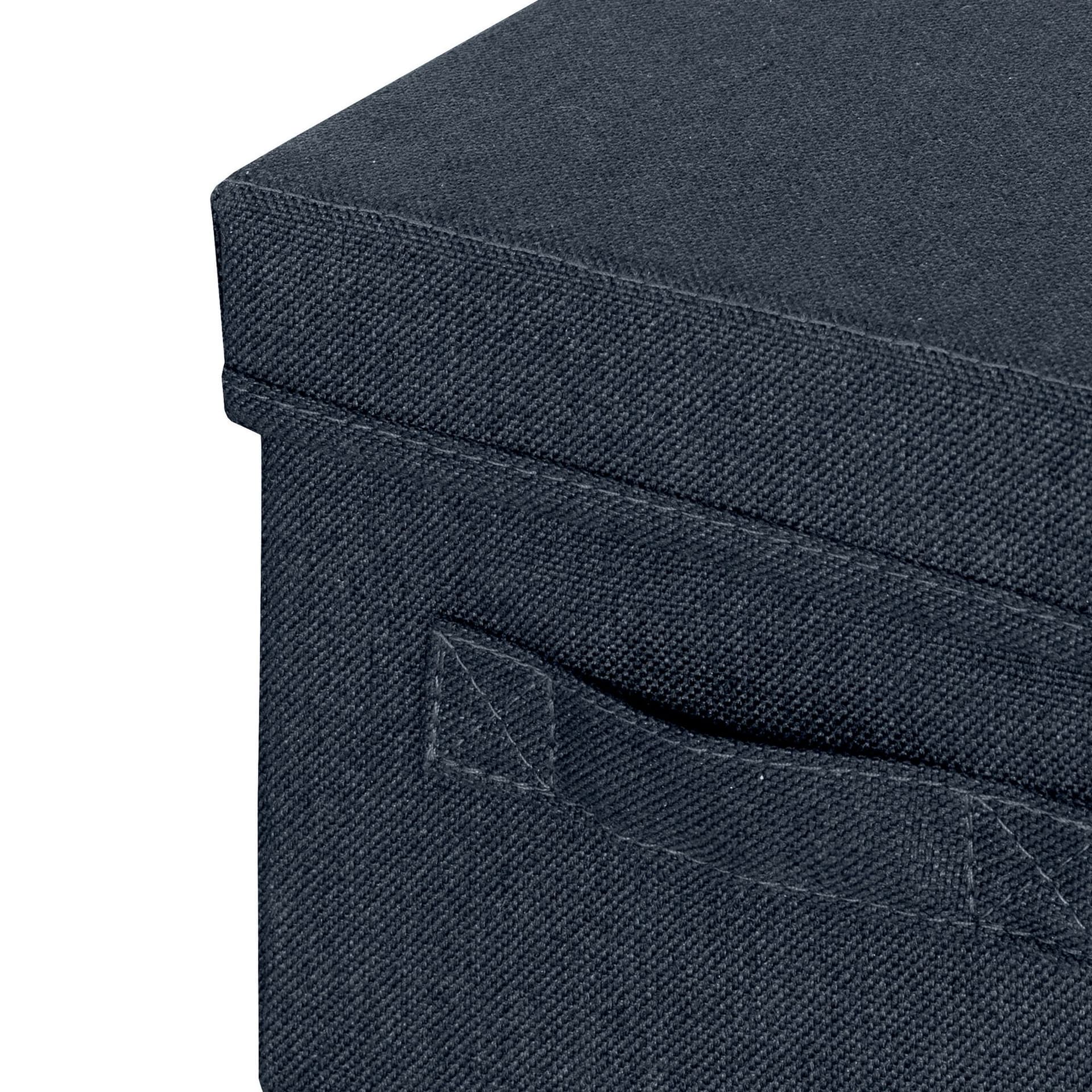 Opbergdoos Leitz gestoffeerd met deksel 190x160x285mm grijs 2 st 5
