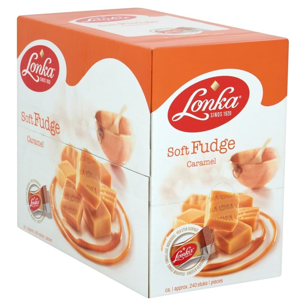 Nougat Lonka fudge caramel doos 214 stuks
