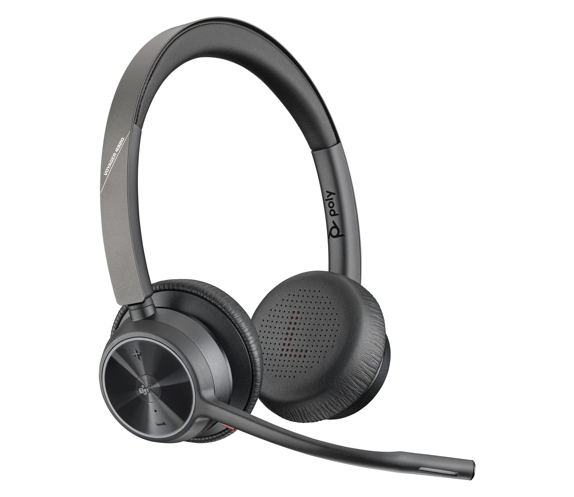 Headset HP POLY Voyager 4320-M met BT700 dongle en oplaadstatief 4