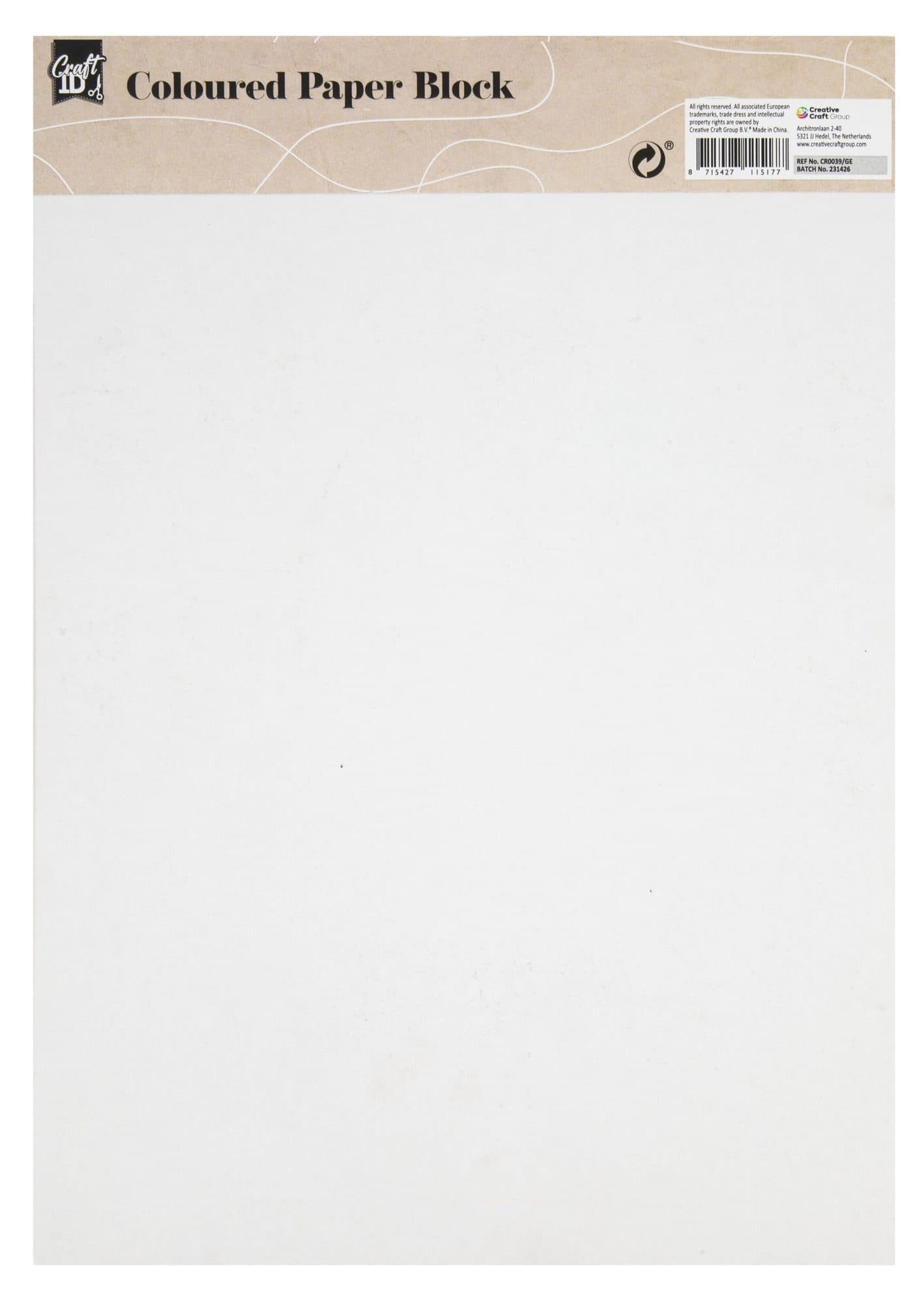 Hobbykarton CarftID 24x34cm 120-220gr 20 vel 10 kleuren 2