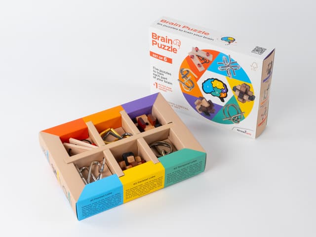 Brain Puzzles - set of 6 2