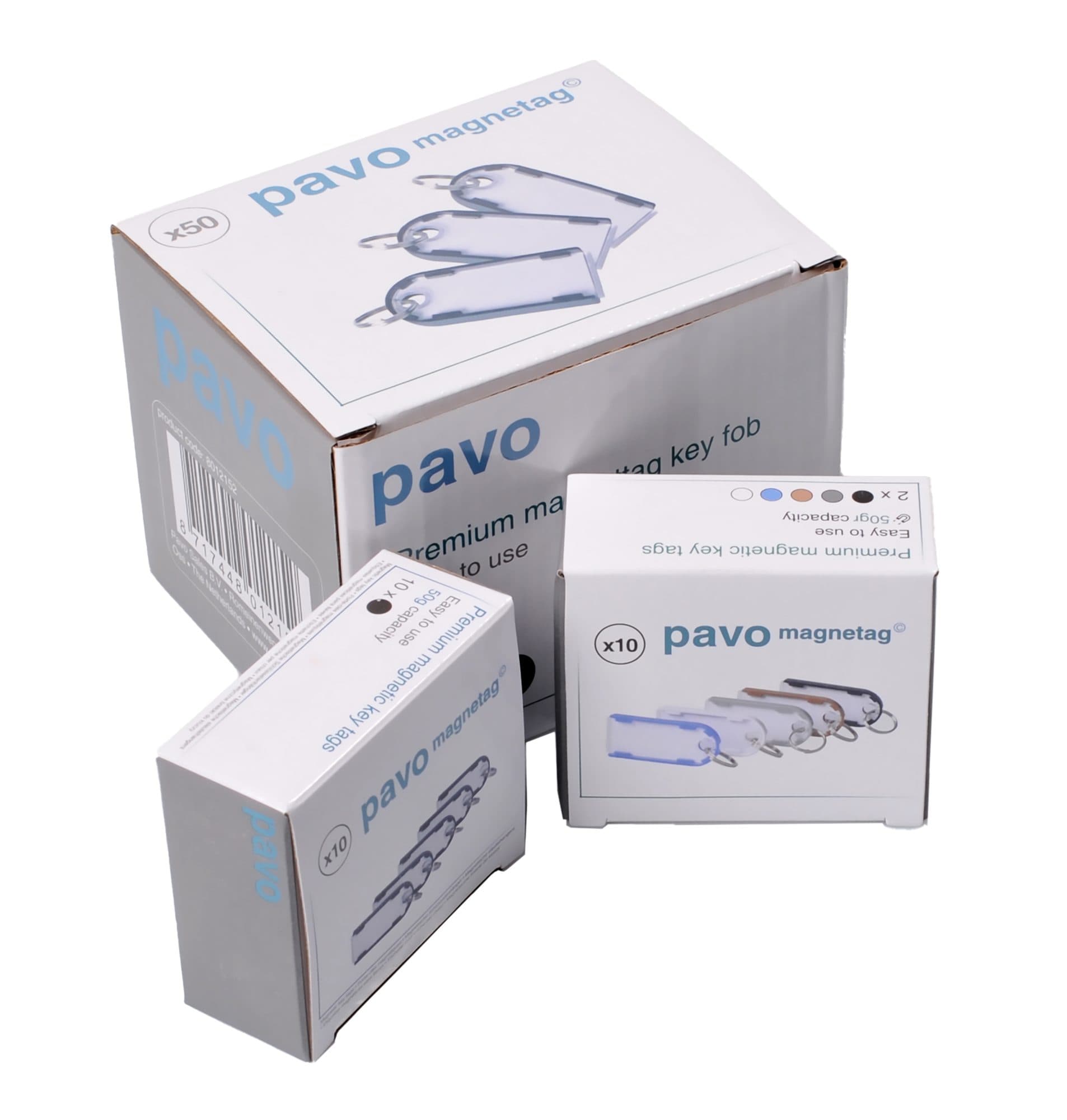 Sleutellabel Pavo Magnettag assorti 10 stuks 7