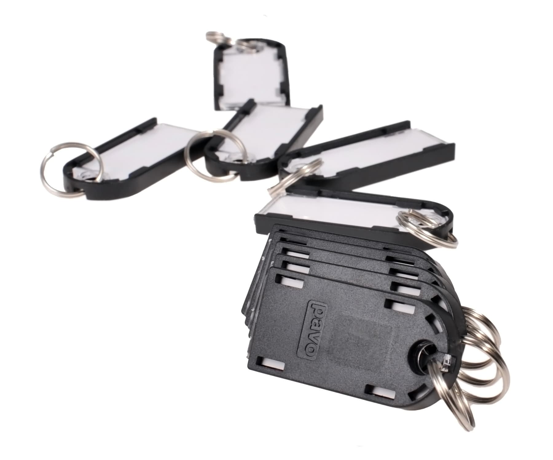 Sleutellabel Pavo Magnettag zwart 10 stuks 2