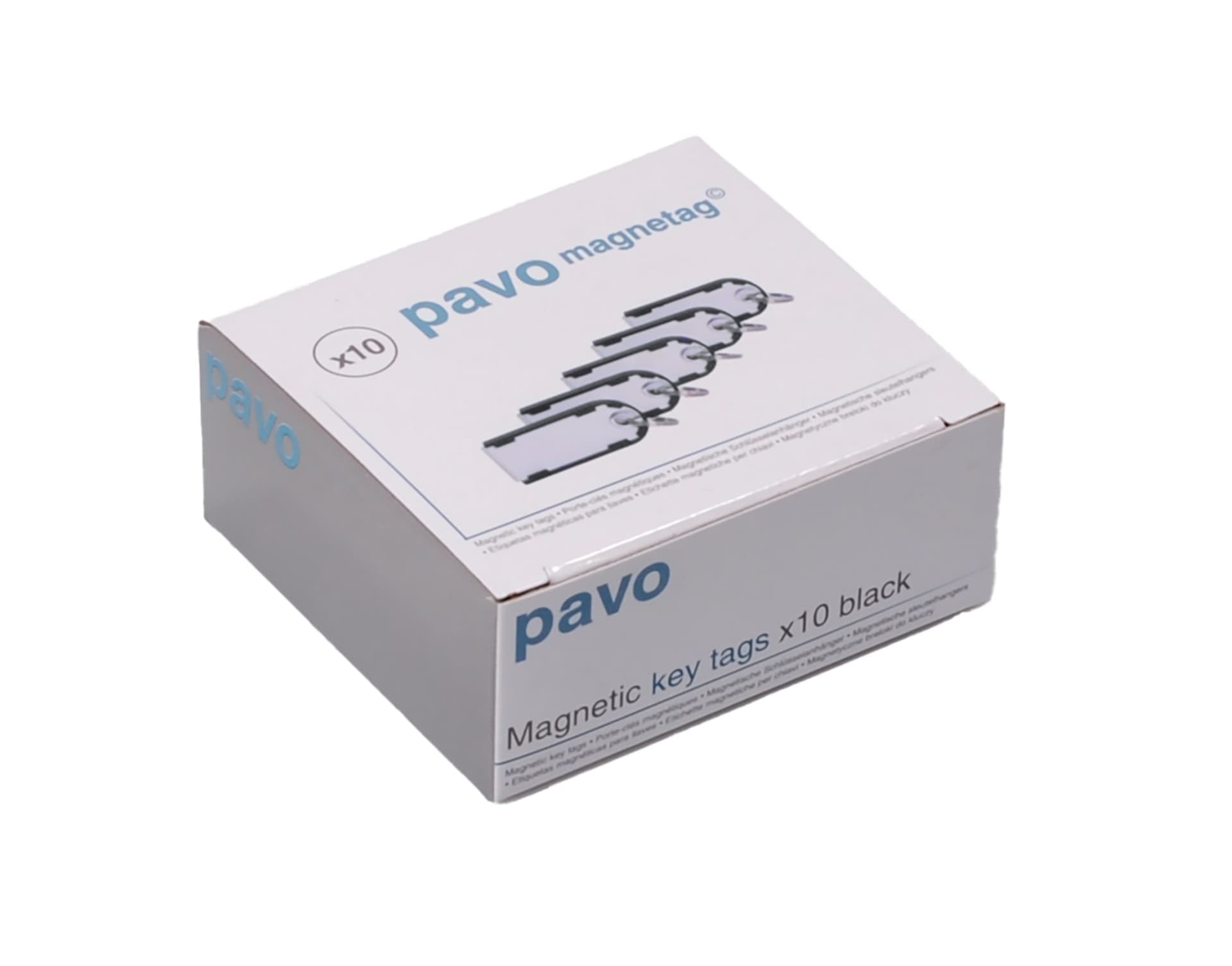 Sleutellabel Pavo Magnettag zwart 10 stuks 3