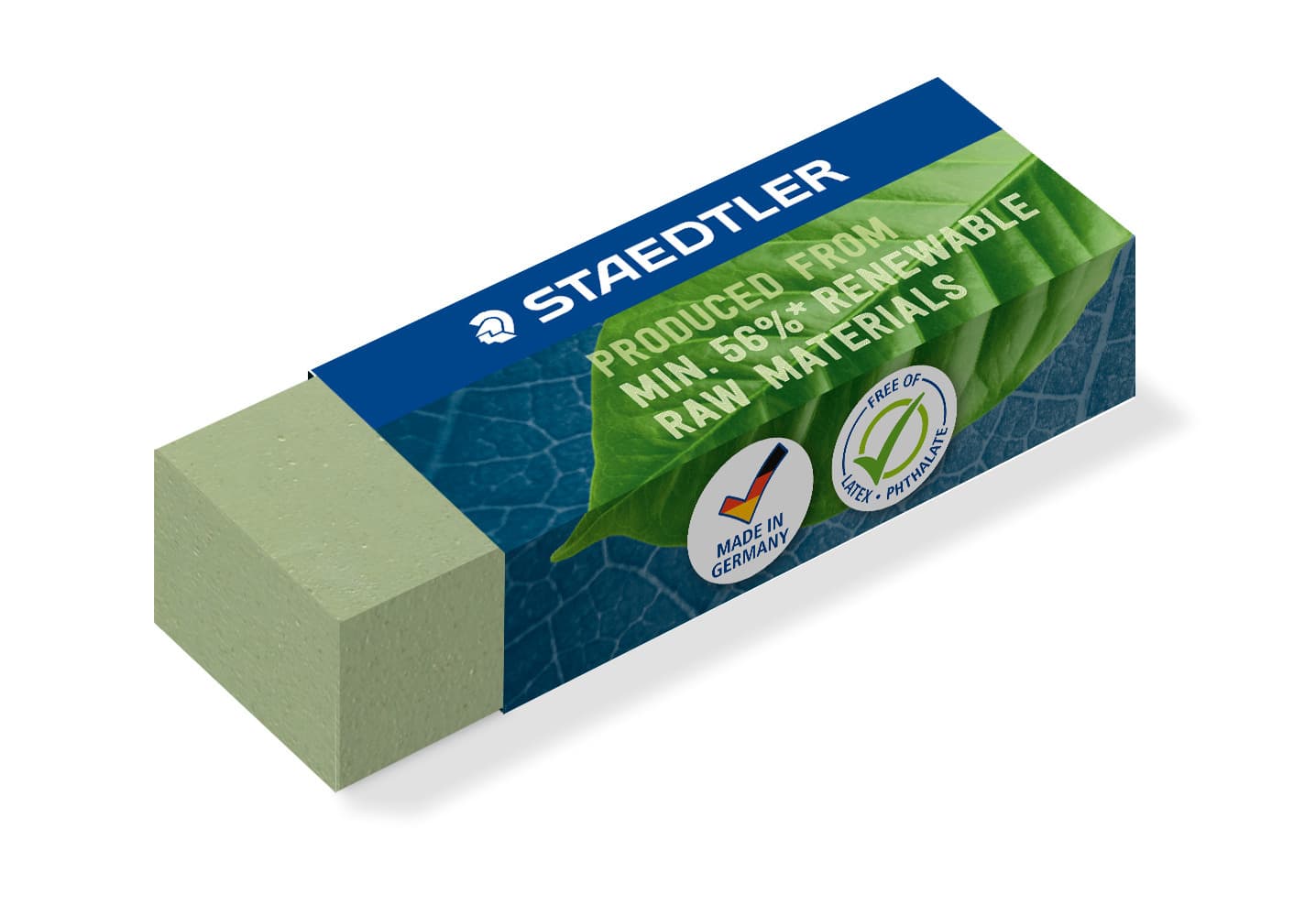 Gum Staedtler Eco 52680 65x23x10mm olijfgroen 20 stuks 2