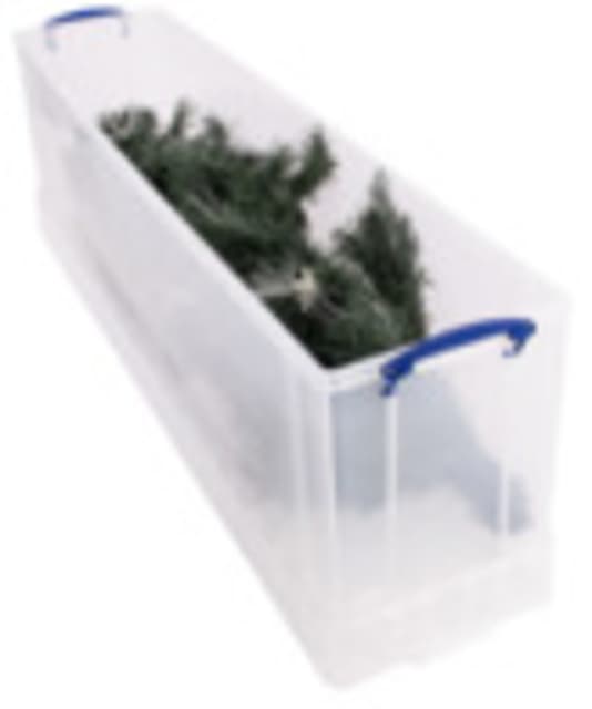 Opbergbox Really Useful 77 liter 1201x270x355mm transparant wit 2