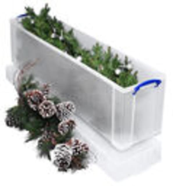 Opbergbox Really Useful 77 liter 1201x270x355mm transparant wit 3
