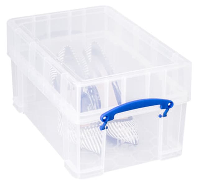 Opbergbox Really Useful 9 liter XL 395x255x205mm transparant wit 2