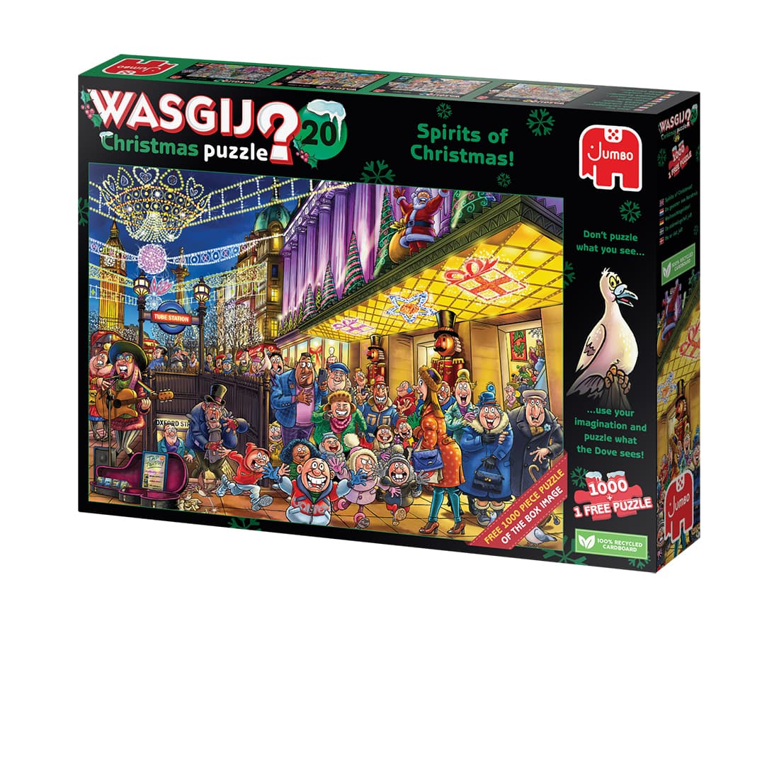 Puzzel Wasgij Christmas 20 - De Geesten van de Kerstmis! 2x1000st (1 puzzle for free) 2