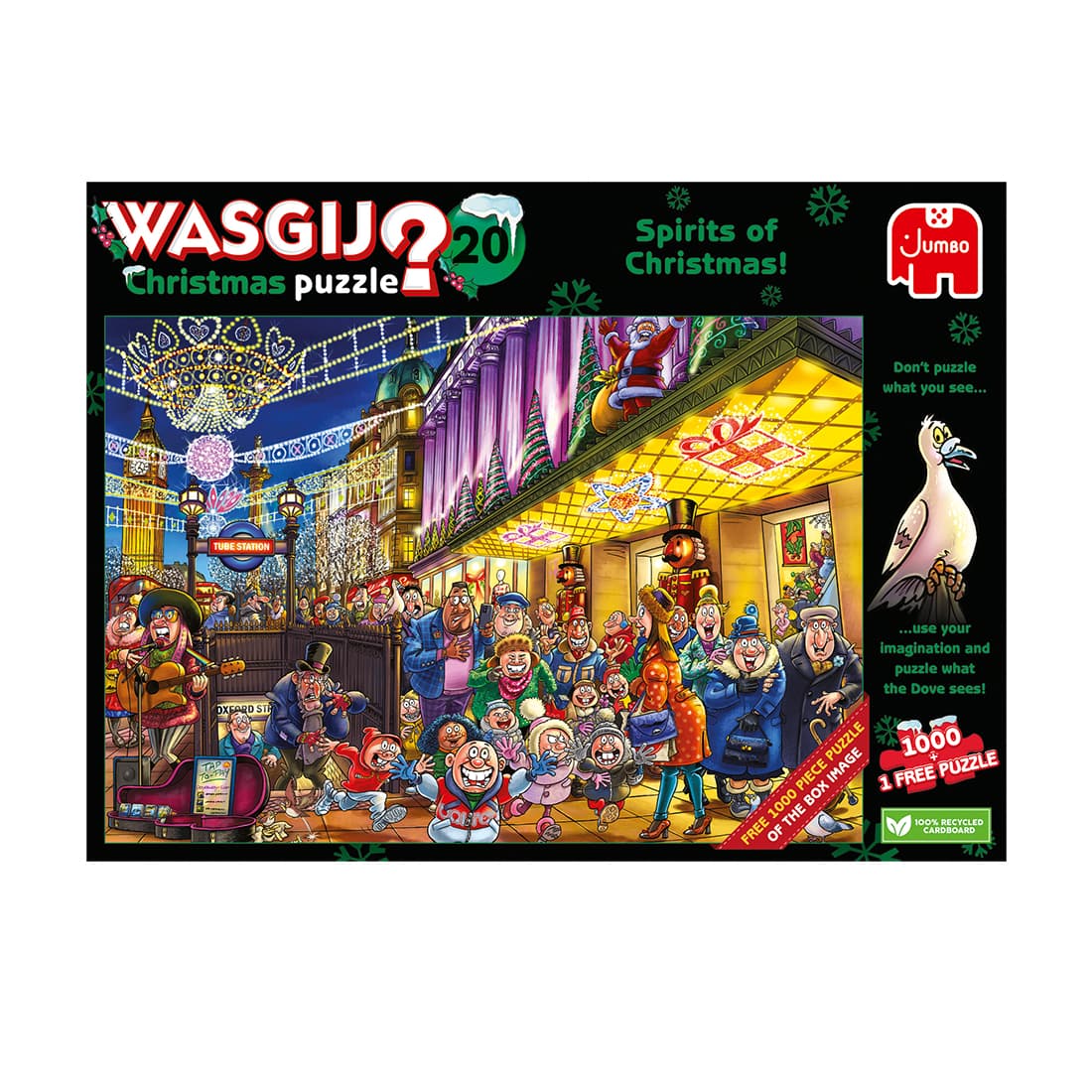 Puzzel Wasgij Christmas 20 - De Geesten van de Kerstmis! 2x1000st (1 puzzle for free) 3