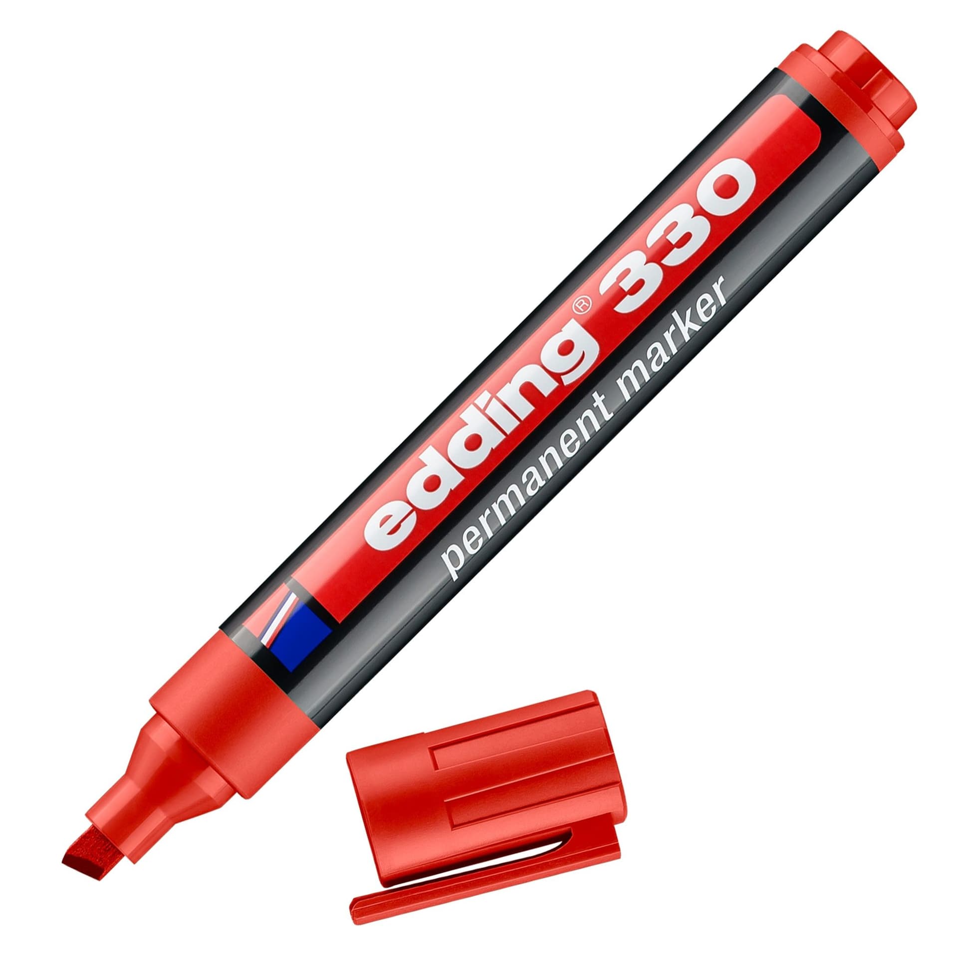 Viltstift edding 330 schuin 1.5-5mm rood 3