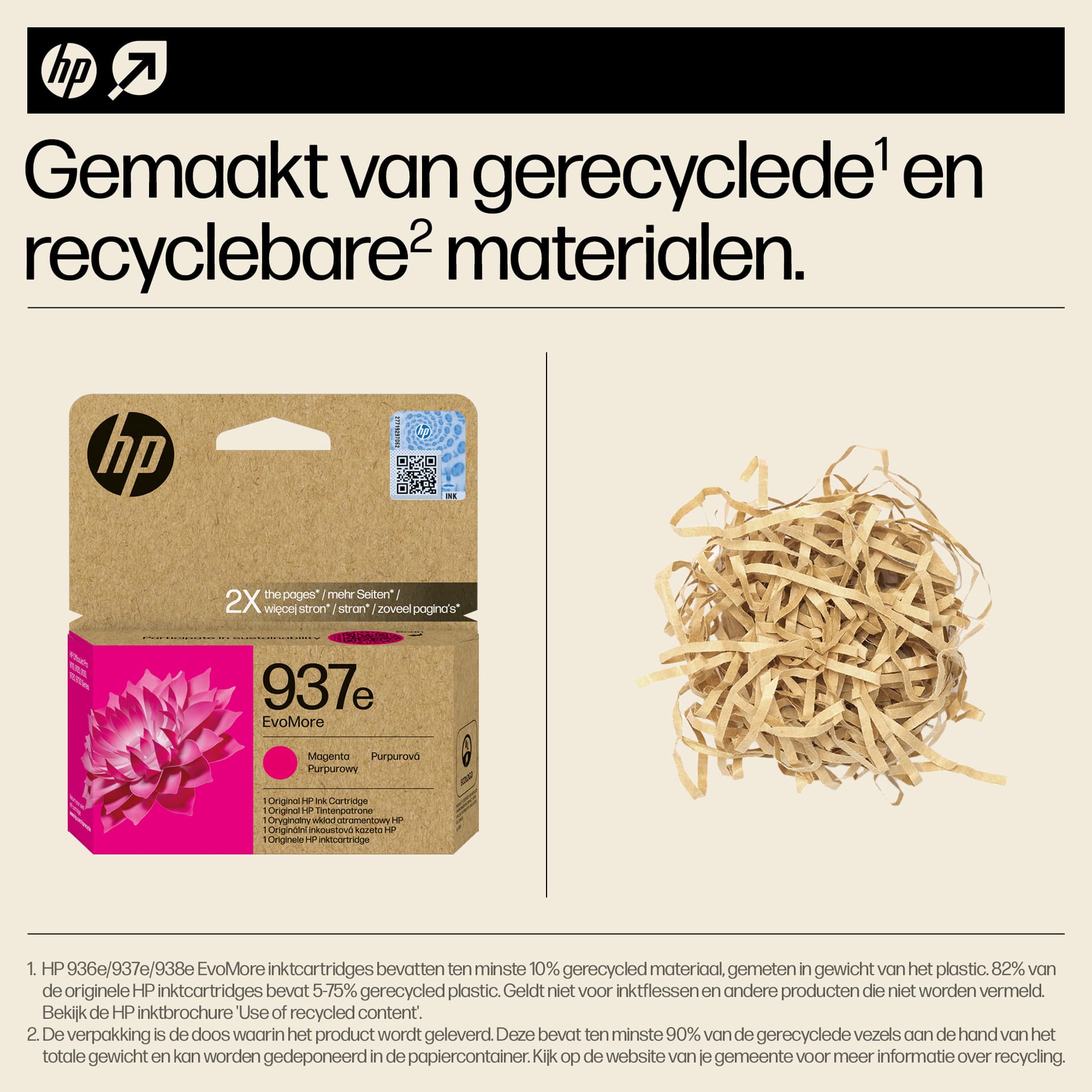 Inktcartridge HP 4S6W7NE 937E Evomore rood 3