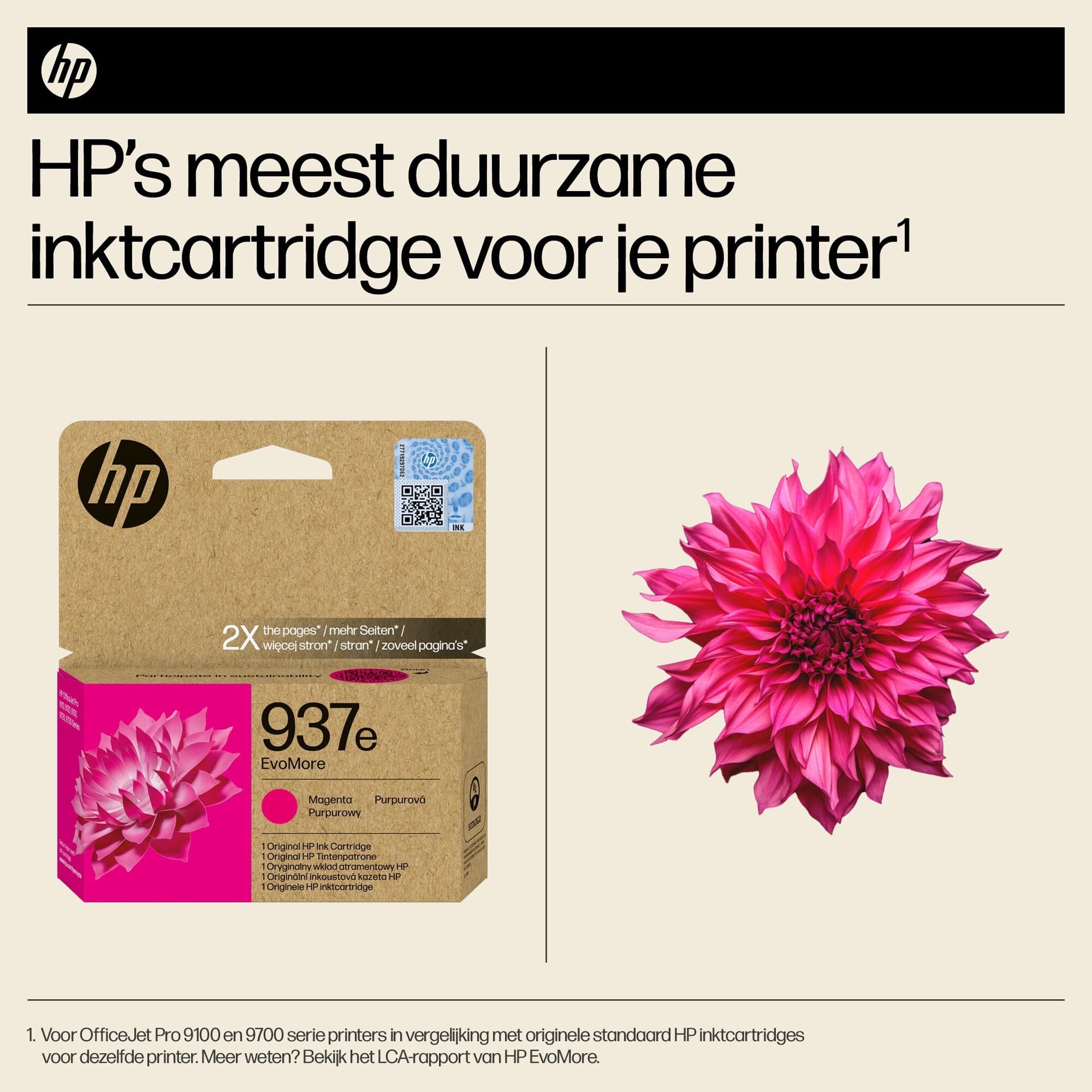 Inktcartridge HP 4S6W7NE 937E Evomore rood 2