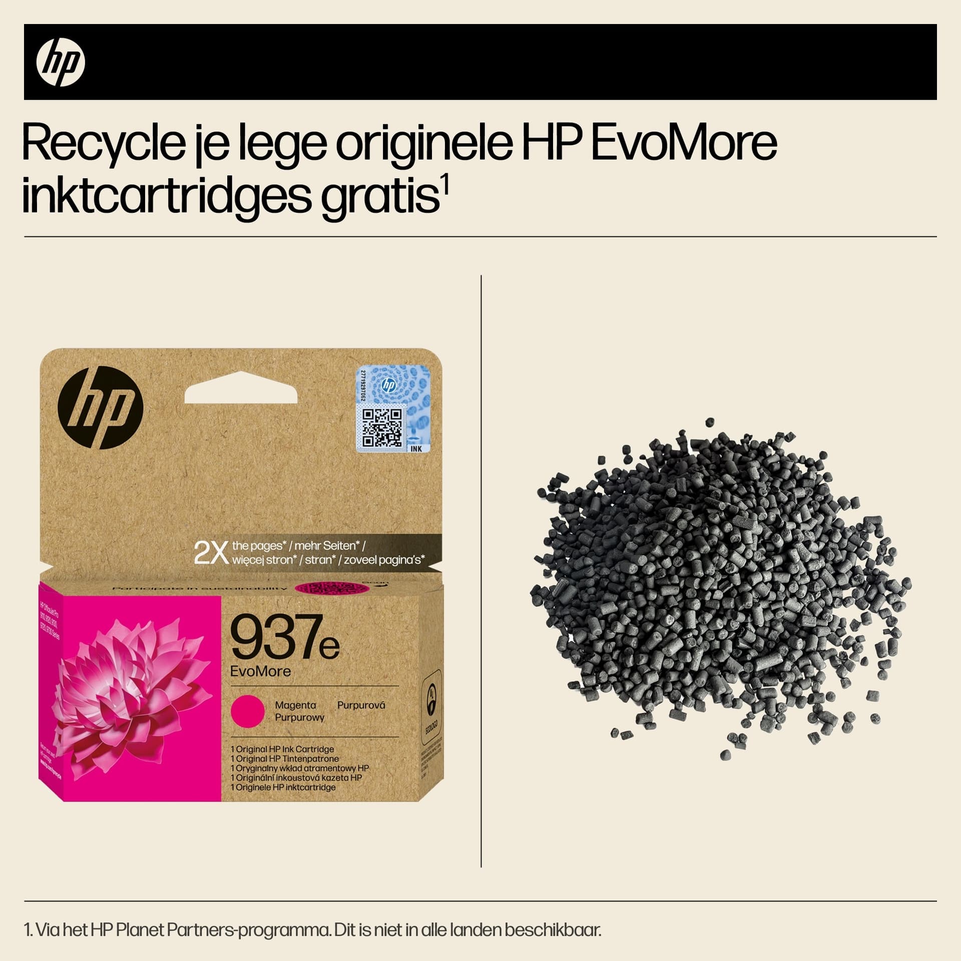 Inktcartridge HP 4S6W7NE 937E Evomore rood 5