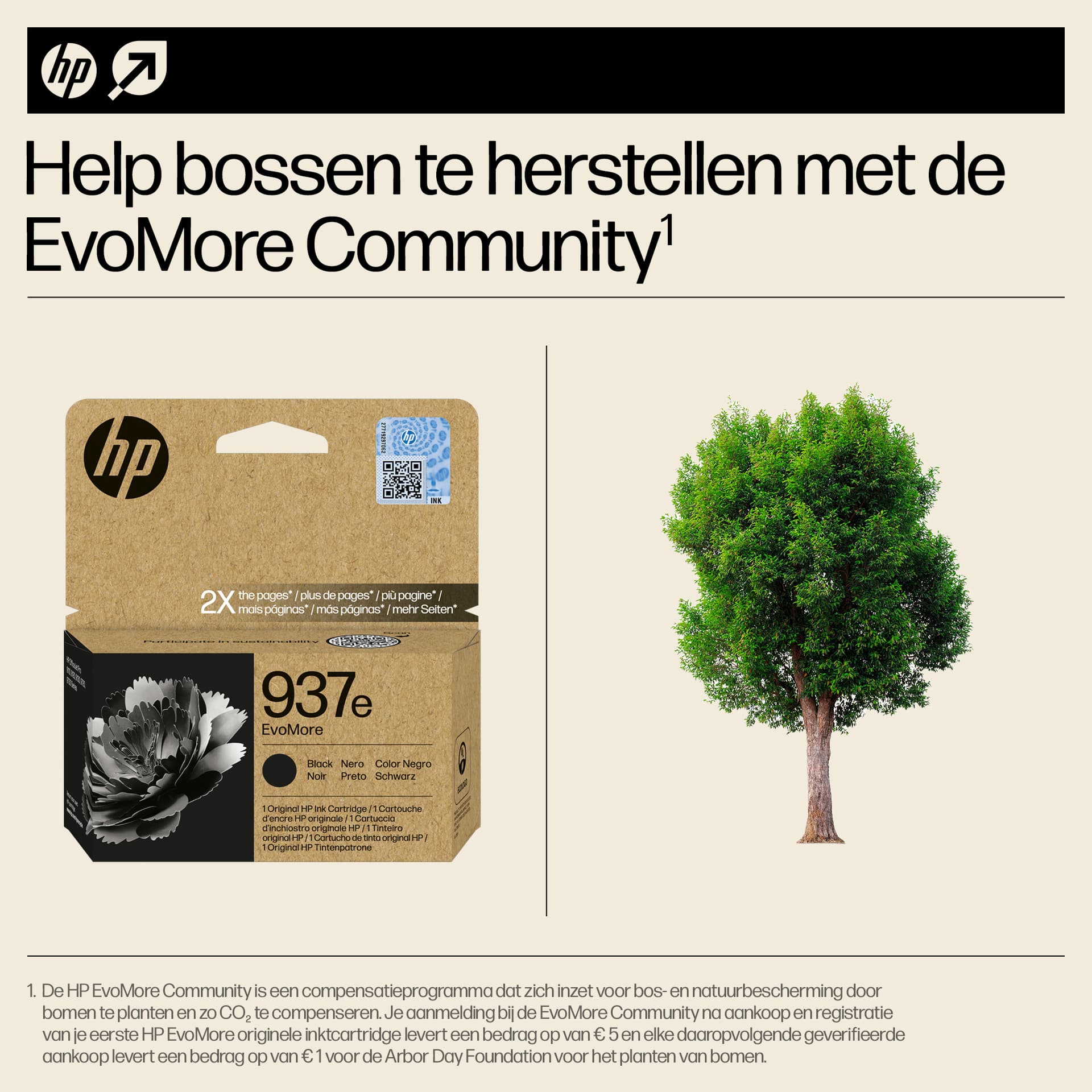 Inktcartridge HP 4S6W9NE 937E Evomore zwart 4