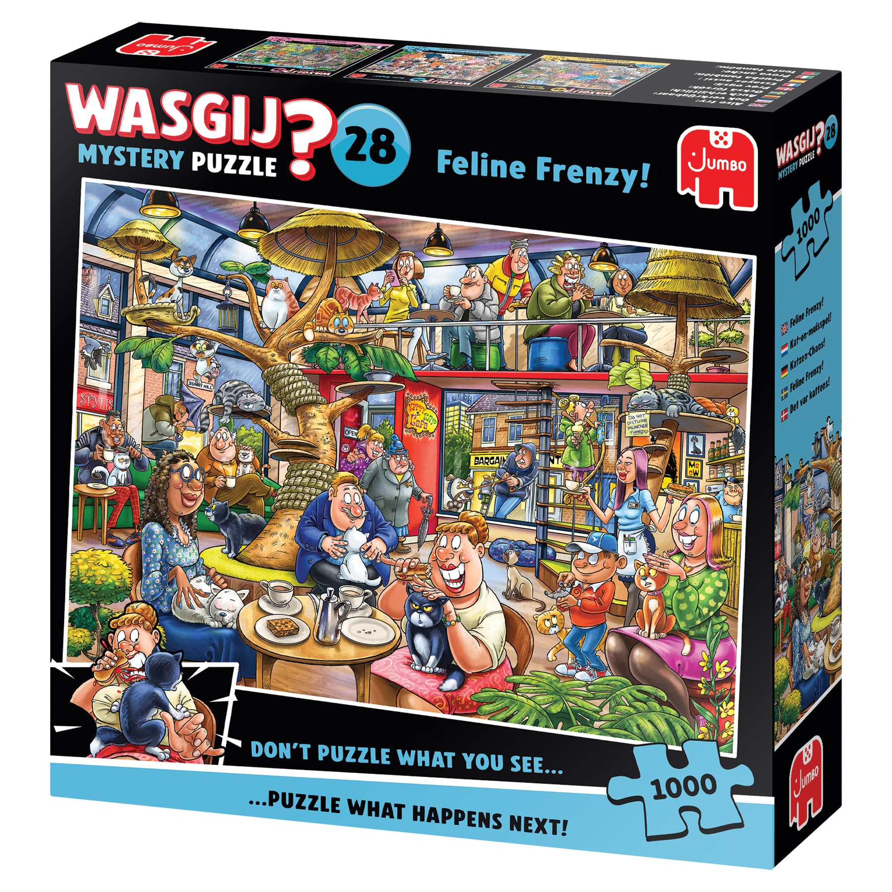 Wasgij Mystery 28 - Feline Frenzy! 1000 st 2