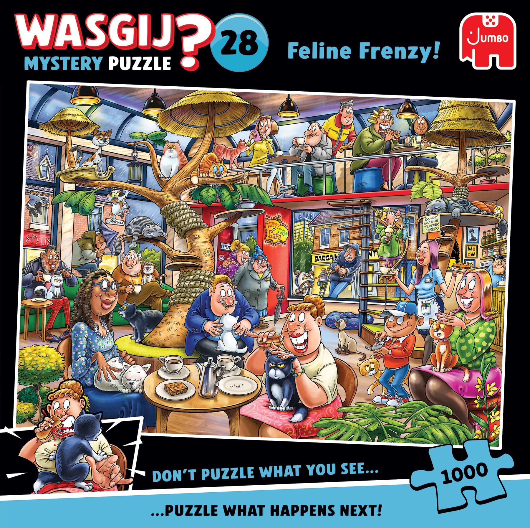 Wasgij Mystery 28 - Feline Frenzy! 1000 st 3