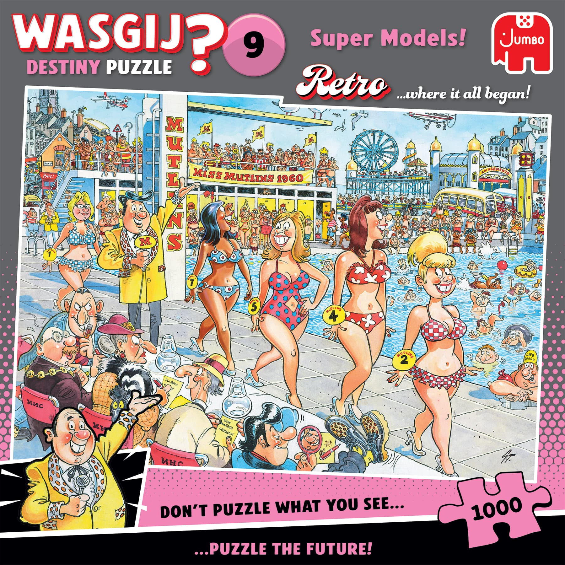 Wasgij Retro Destiny 9 - Super Models! 1000 st 3
