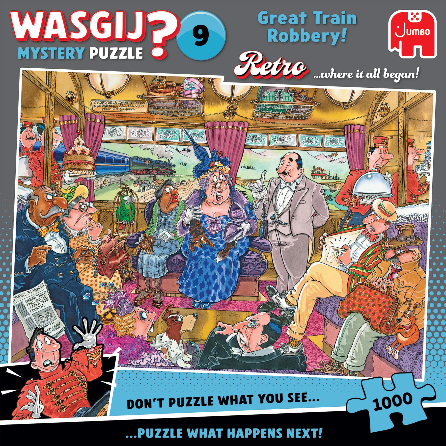 Wasgij Mystery 9 - The Great Train Robbery 1000 st 3