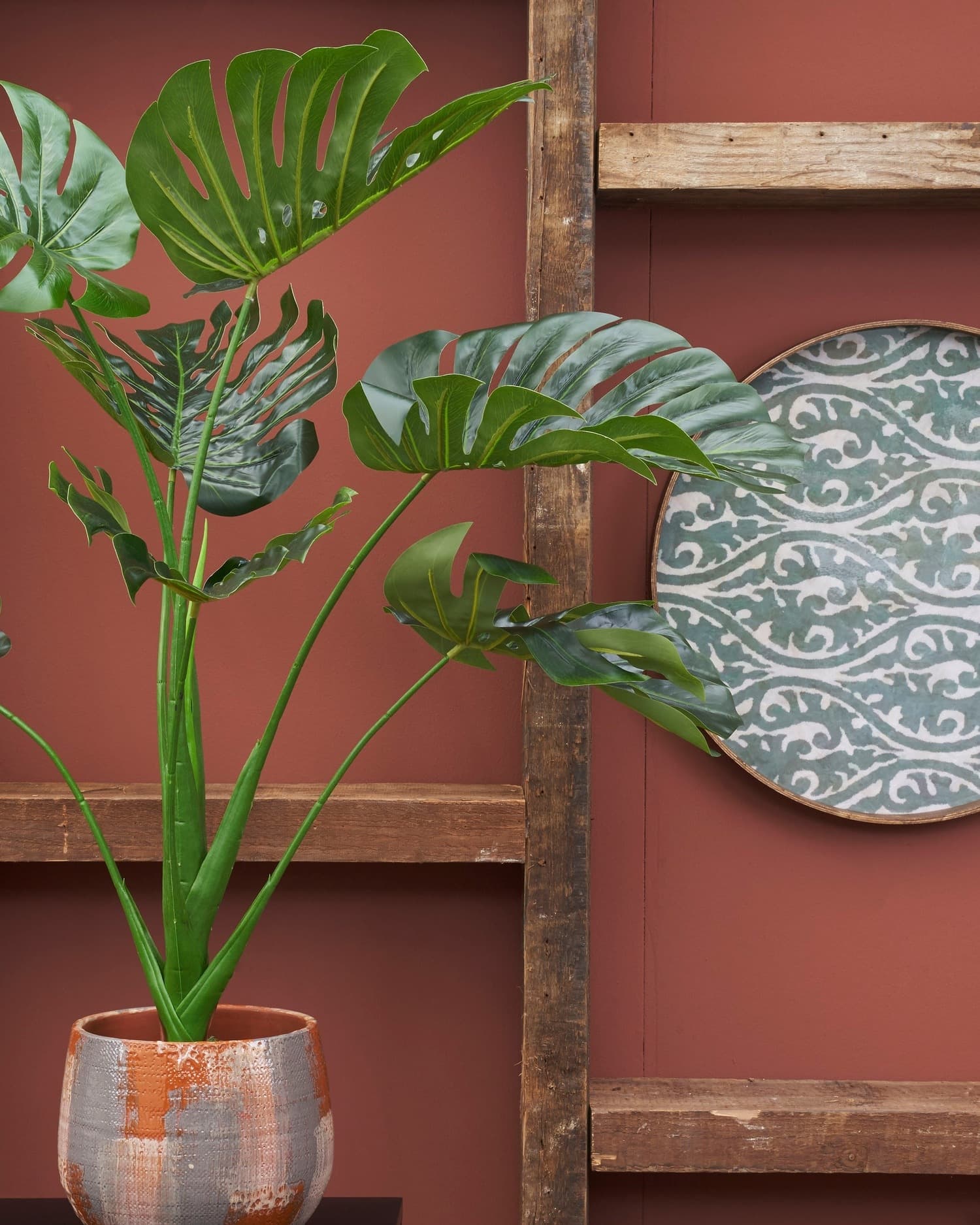 Kunstplant Mica Monstera in plastic pot 100x70cm 6