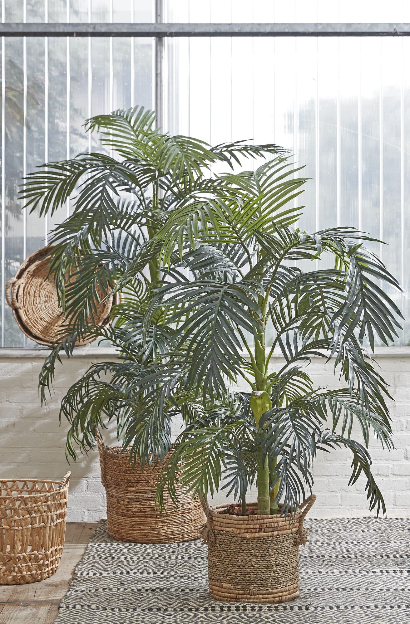 Kunstplant Mica Areca palm in plastic pot 150x100cm 6