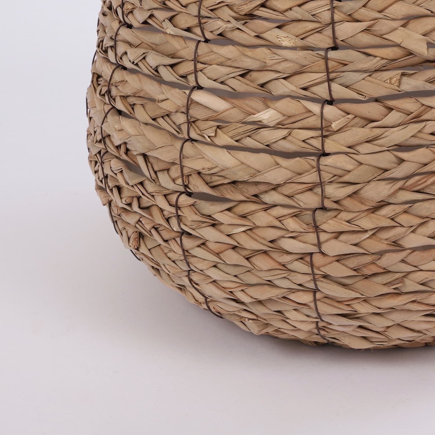 Plantenmand Mica Avalon zeegras rond 26x26cm lichtbruin 3