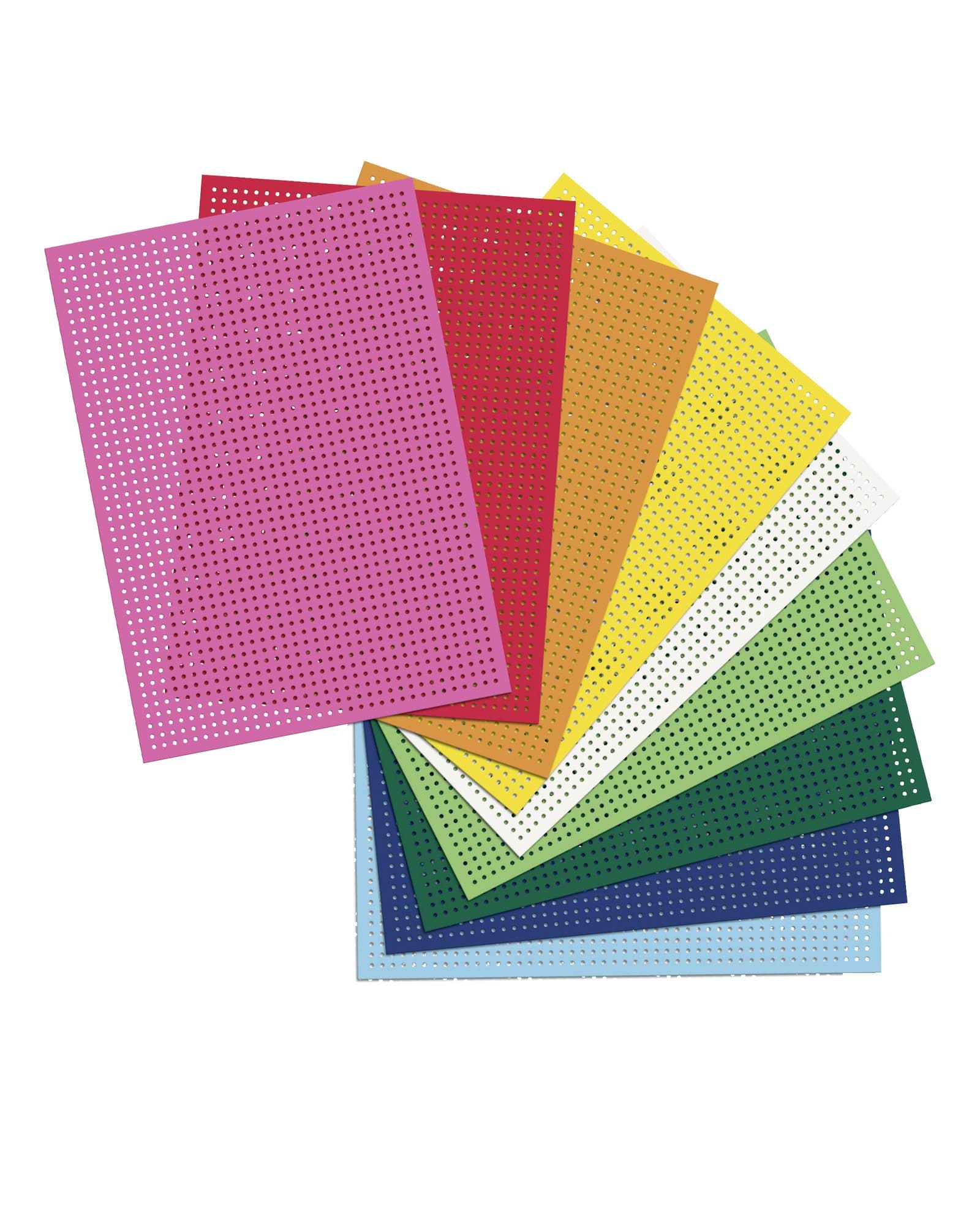 Borduurkaarten Folia 17.5 x x24.5cm 300gr 10 vel assorti 2