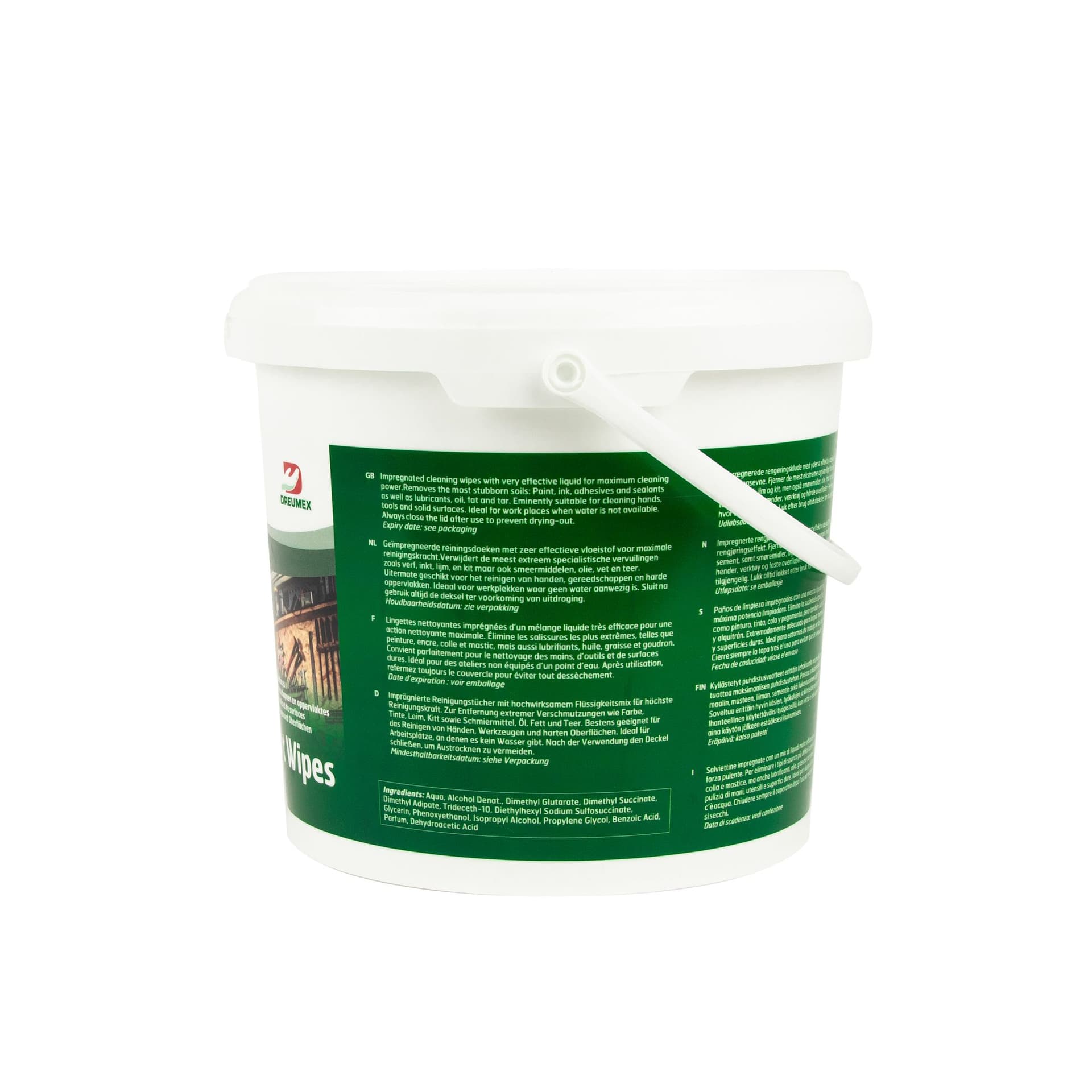 Reinigingsdoek Dreumex Expert Wipes emmer 130 stuks wit 3