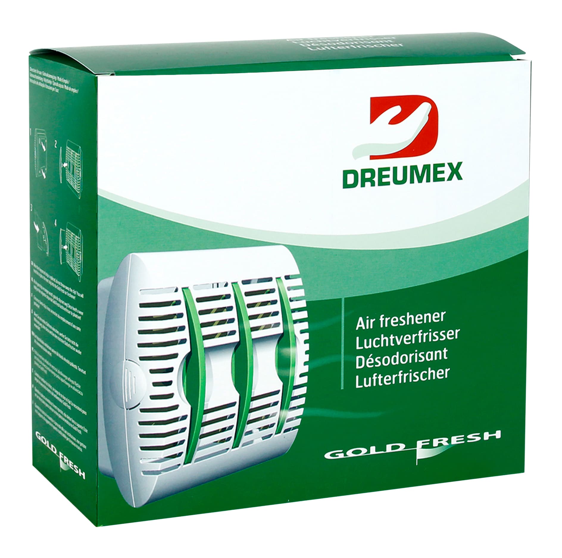 Luchtverfrisserdispenser Dreumex Gold Fresh wit 2