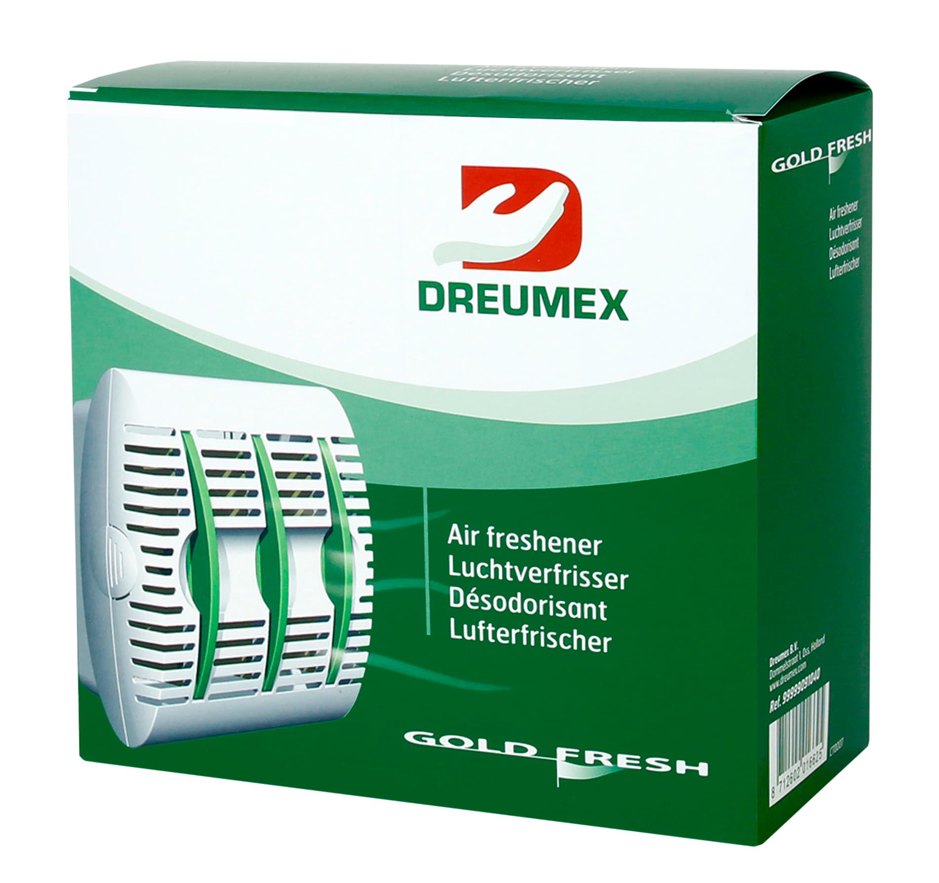Luchtverfrisserdispenser Dreumex Gold Fresh wit 3