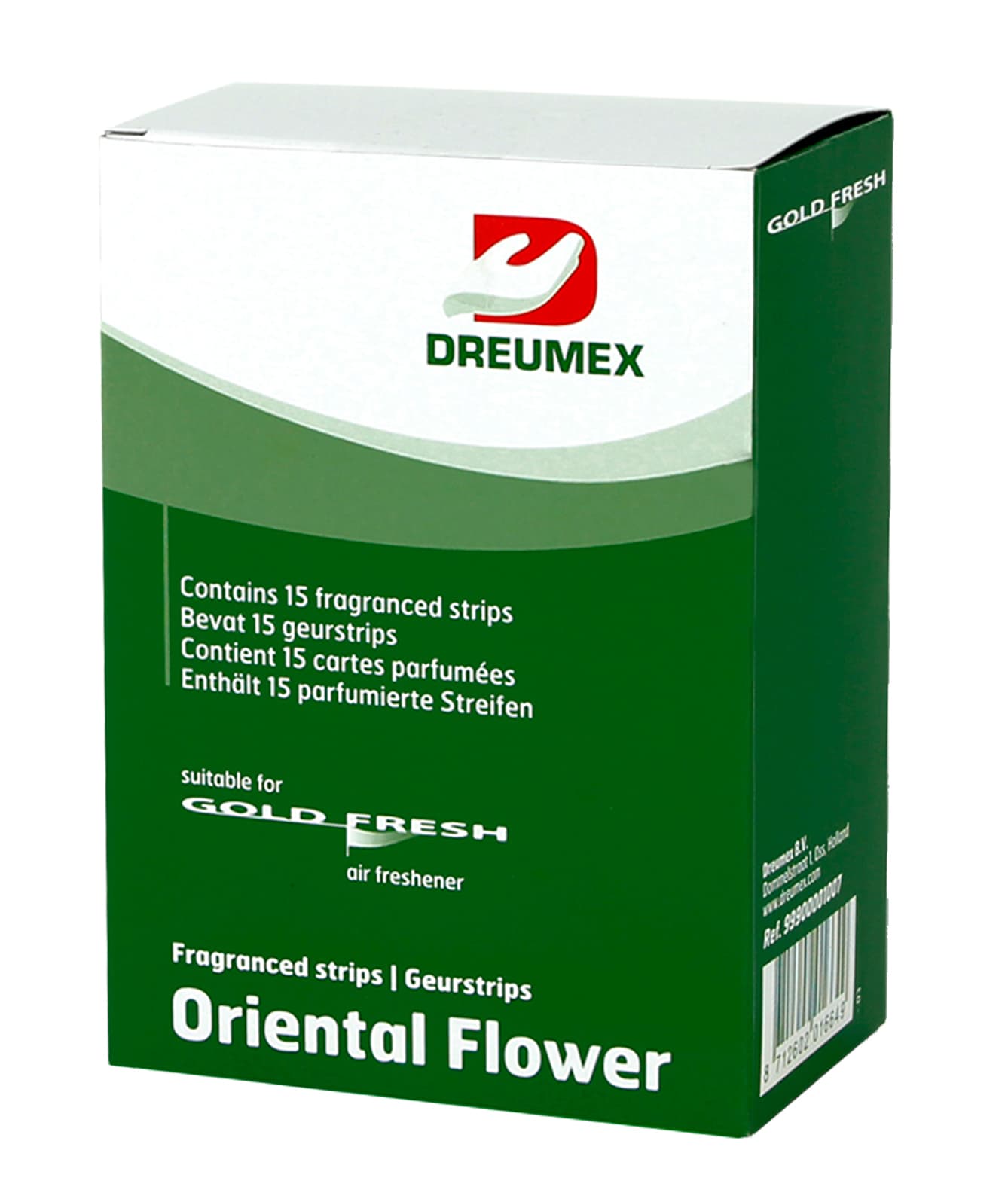 Luchtverfrisser Dreumex Gold Fresh Oriental Flower 15 strips 3