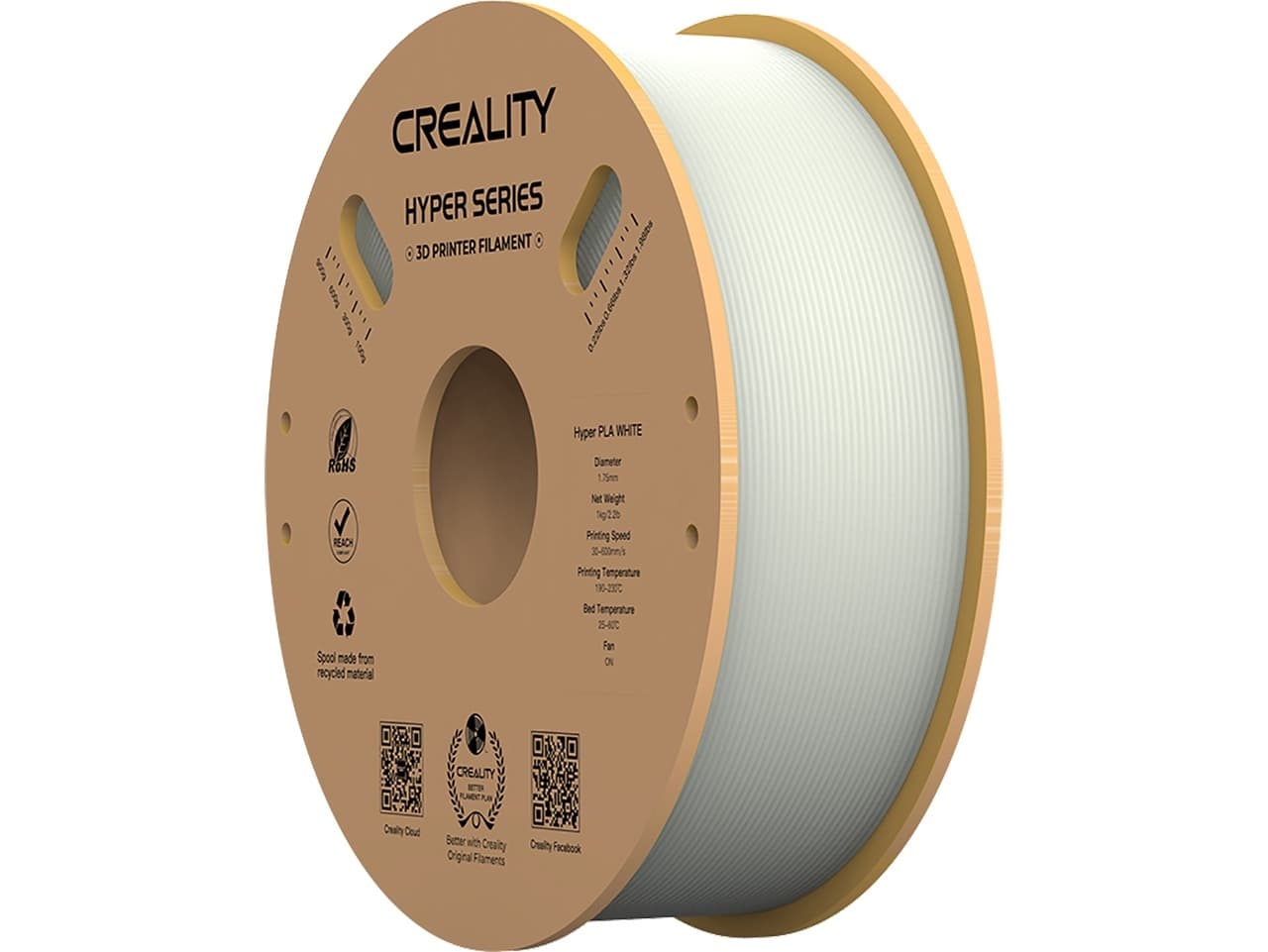 3D Filament Creality Hyper PLA 1.75mm wit 1kg