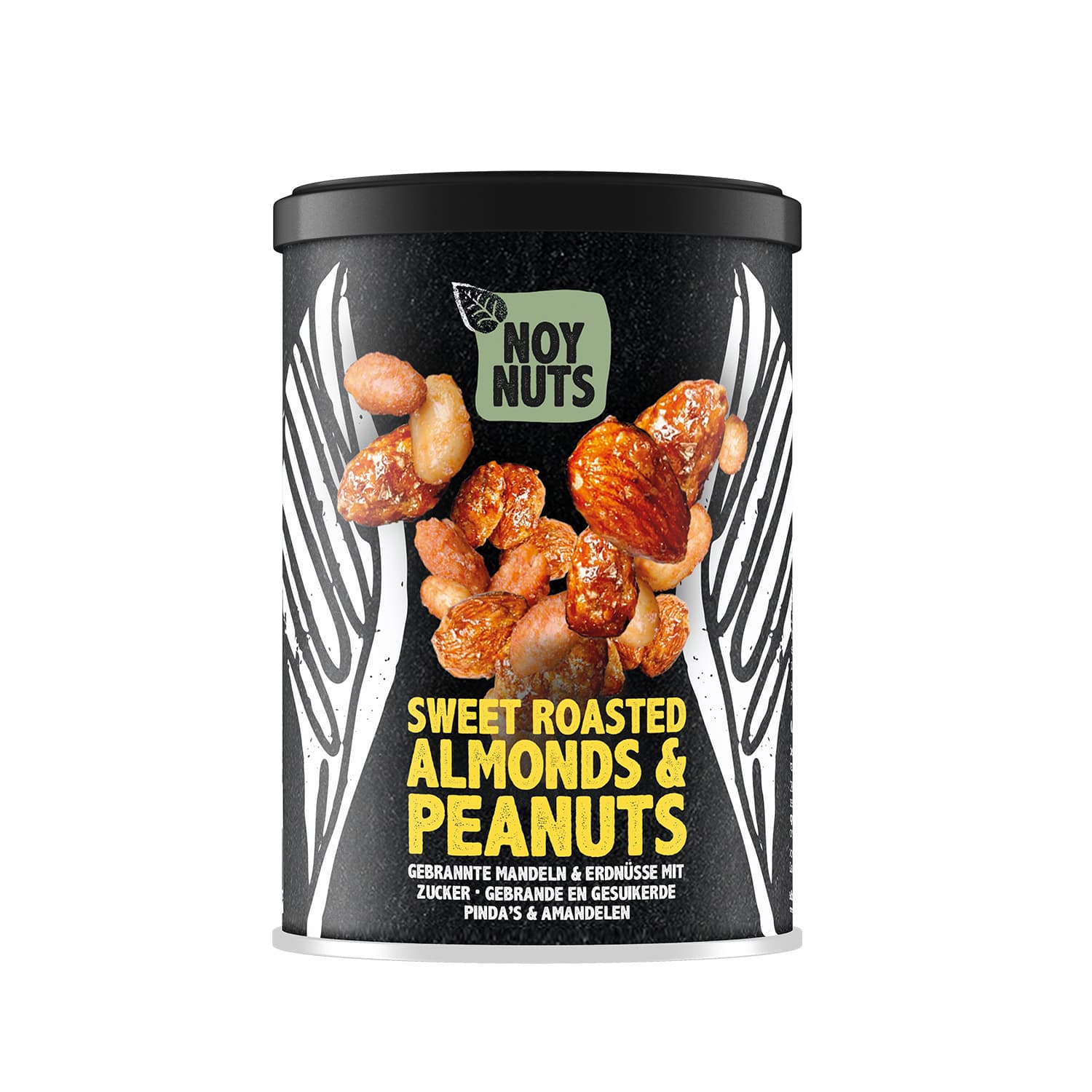 Pinda's NoyNuts gesuikerd en gebrand met amandelen blik 135 gram 2