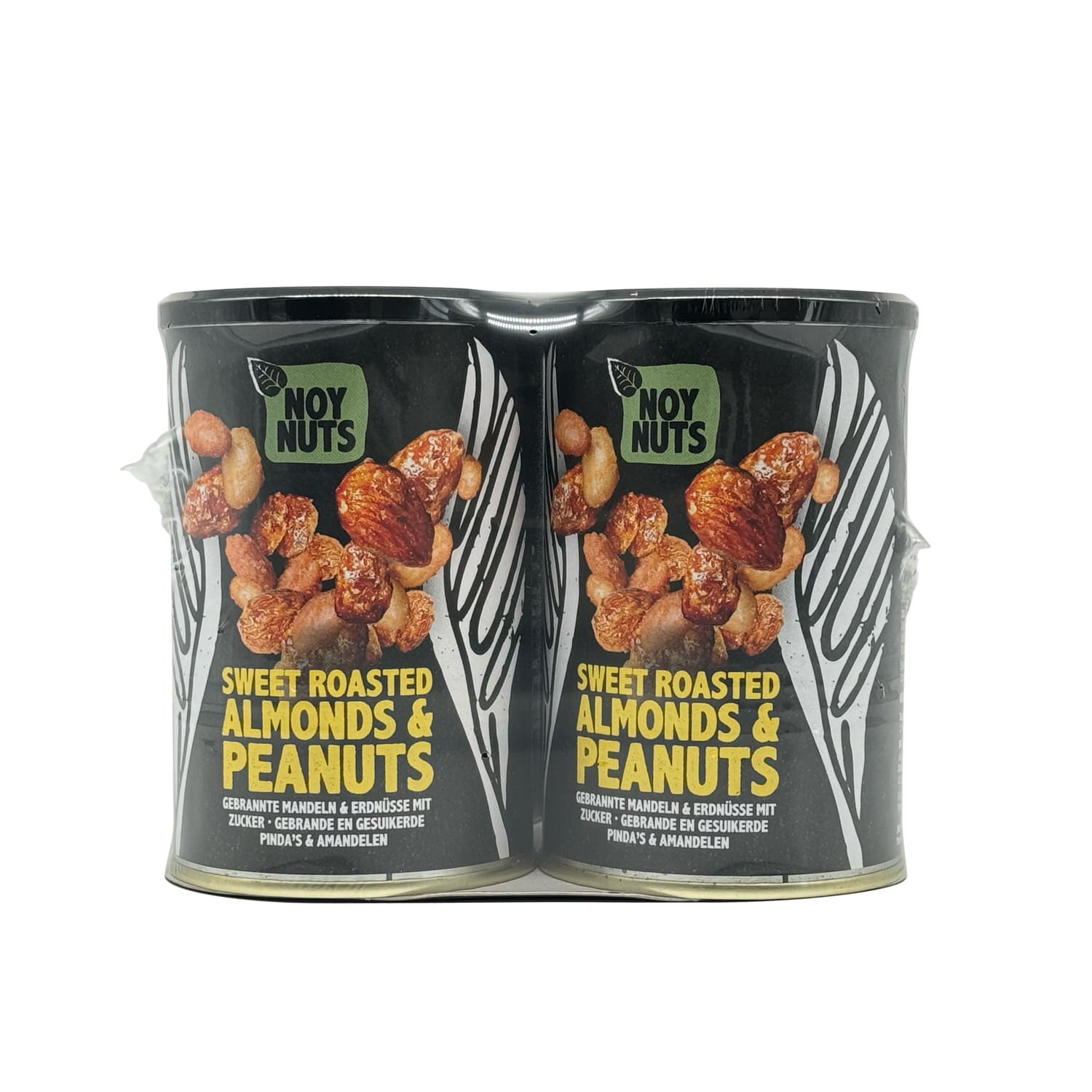 Pinda's NoyNuts gesuikerd en gebrand met amandelen blik 135 gram 3