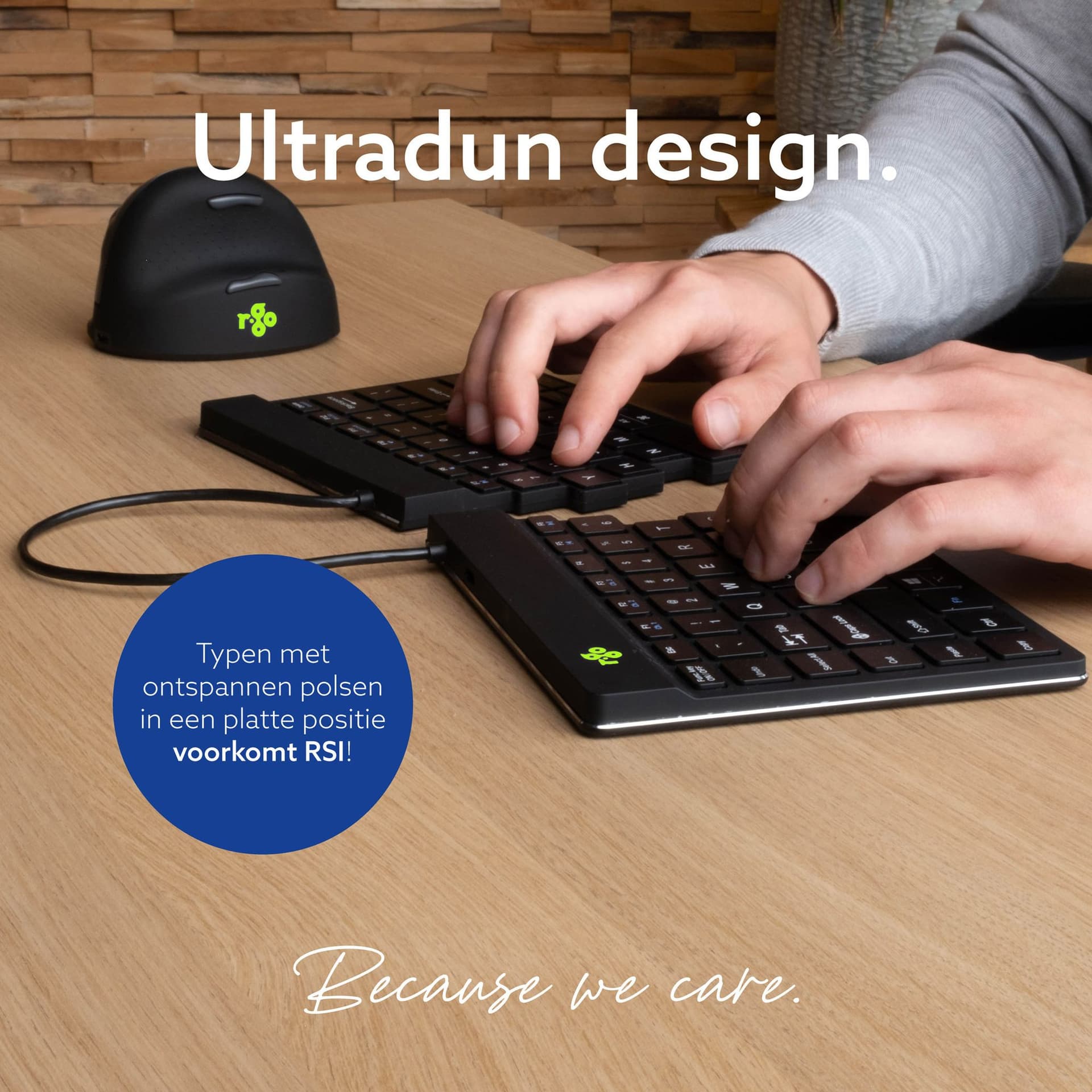 Toetsenbord R-Go Split Break QWERTY WL zwart 7