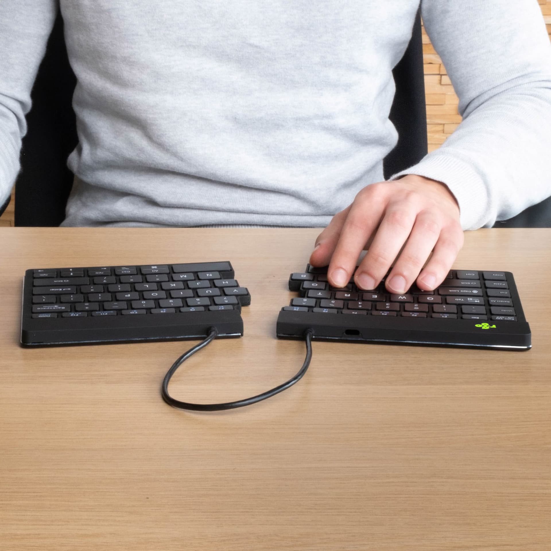 Toetsenbord R-Go Split Break QWERTY WL zwart 8