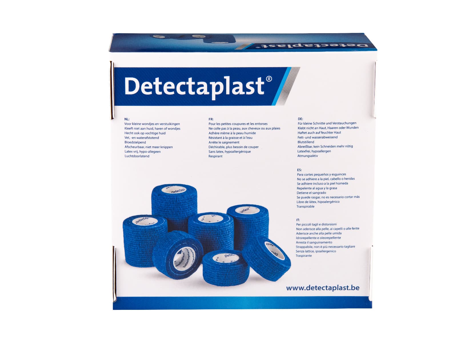 Cohesief verband blauw Detectaplast assorti 7 stuks 2