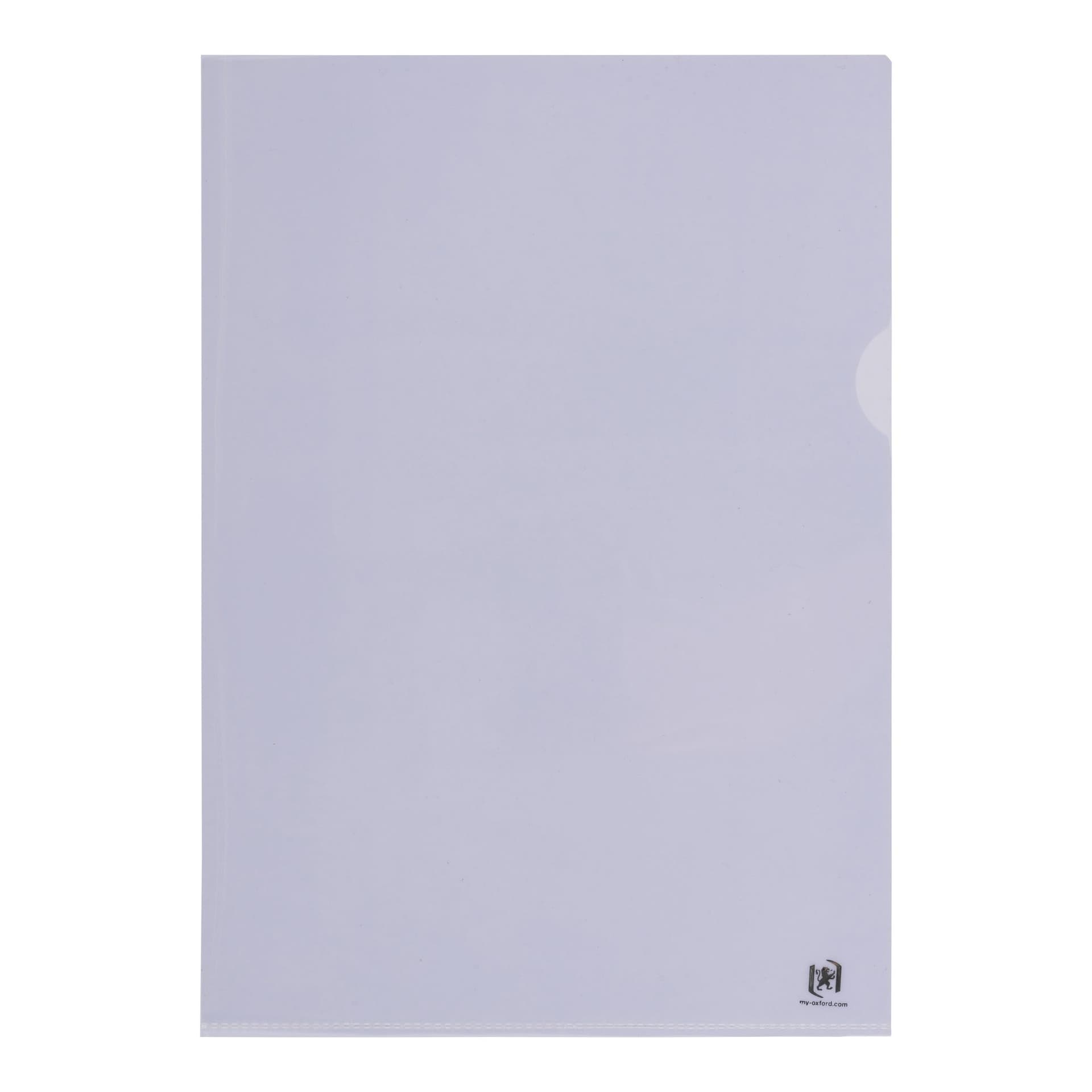 Insteekmap L-model Oxford A4 PVC 140µ glashelder 100 stuks